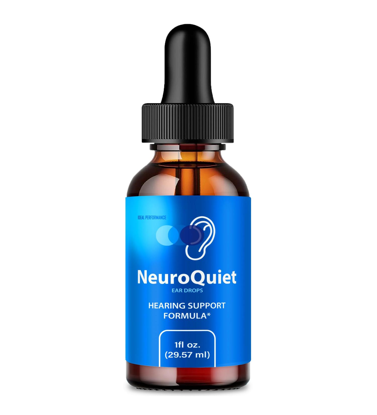 NeuroQuiet Tinnitus Relief for Ringing Ears NeuroQuiet Hearing Support Liquid Drops Neuro Quiet Auditory Clarity and Healthy Hearing Supplement Neuro Quiet All Natural Formula Reviews (1 Pack) - Buy Online on GoSupps.com