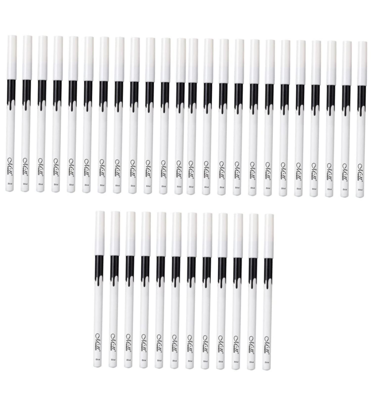 KALLORY 36 Pcs Lying Silkworm Eyeliner Waterproof Eyeliner Pencil Liquid Eyeliner Pencil Wooden Pole Tool 1 count (Pack of 1) Whitex3pcs - Buy Online on GoSupps.com