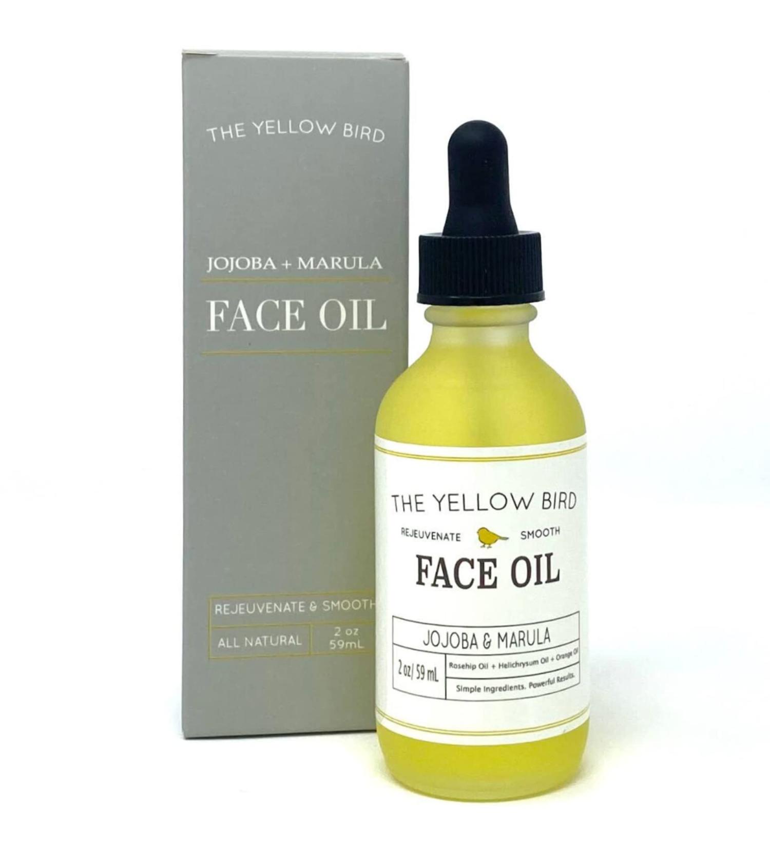 Yellow Bird Nourishing Face Oil - All Natural Hydrating & Anti-Aging Serum with Jojoba Marula Primrose & Rosehip for Restoring Skin - International Shipping Available - Buy Online on GoSupps.com