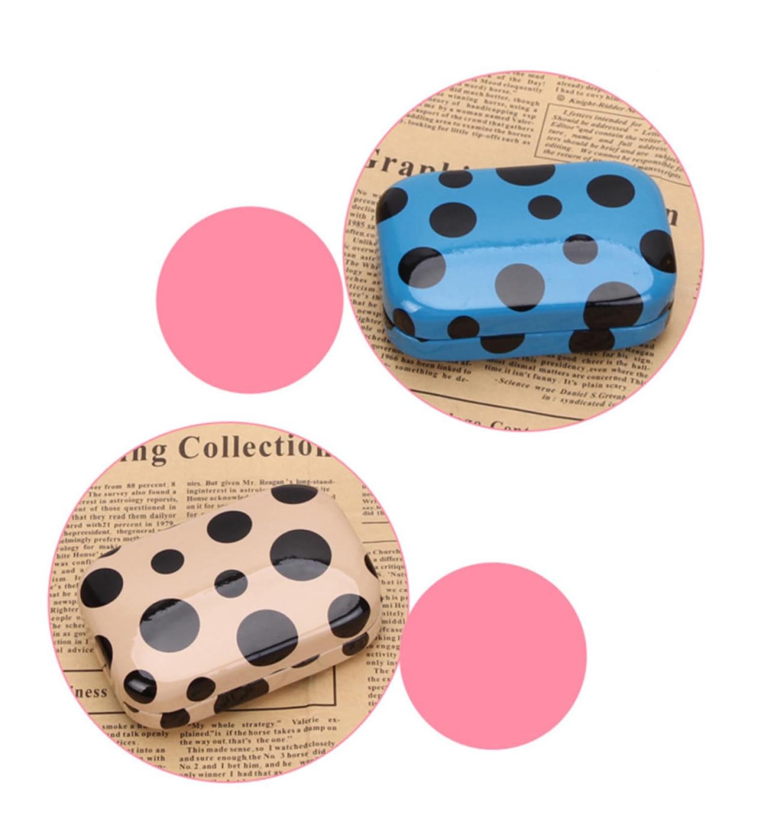 Homsfou Double Glasses Case for Women | Contact Lens Applicator & Dispenser | Colored Lens Container Set | Shop Internationally - Buy Online on GoSupps.com