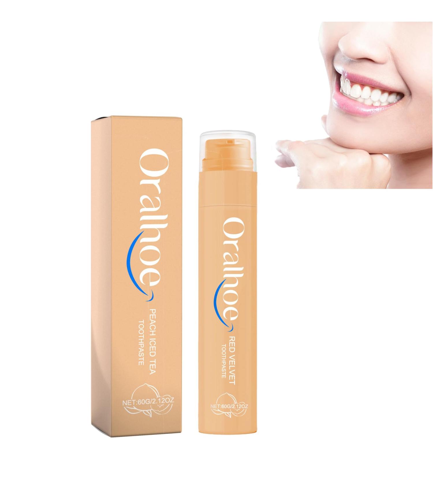 Fruity whitening toothpaste improve gum problems clean mouth whiter teeth recommended for adult and children's oral care. (E) - Buy Online on GoSupps.com
