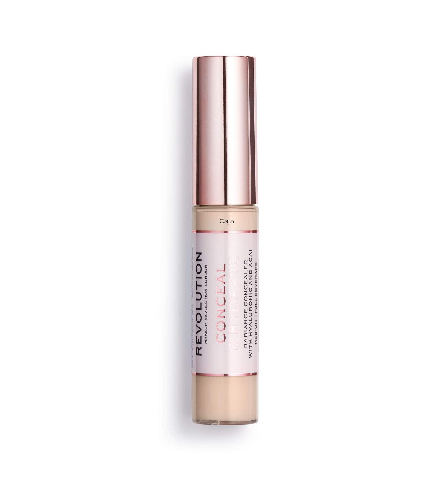 Makeup Revolution Conceal & Hydrate Concealer C7.5 - Full Coverage & Hydrating Formula - Buy Online on GoSupps.com