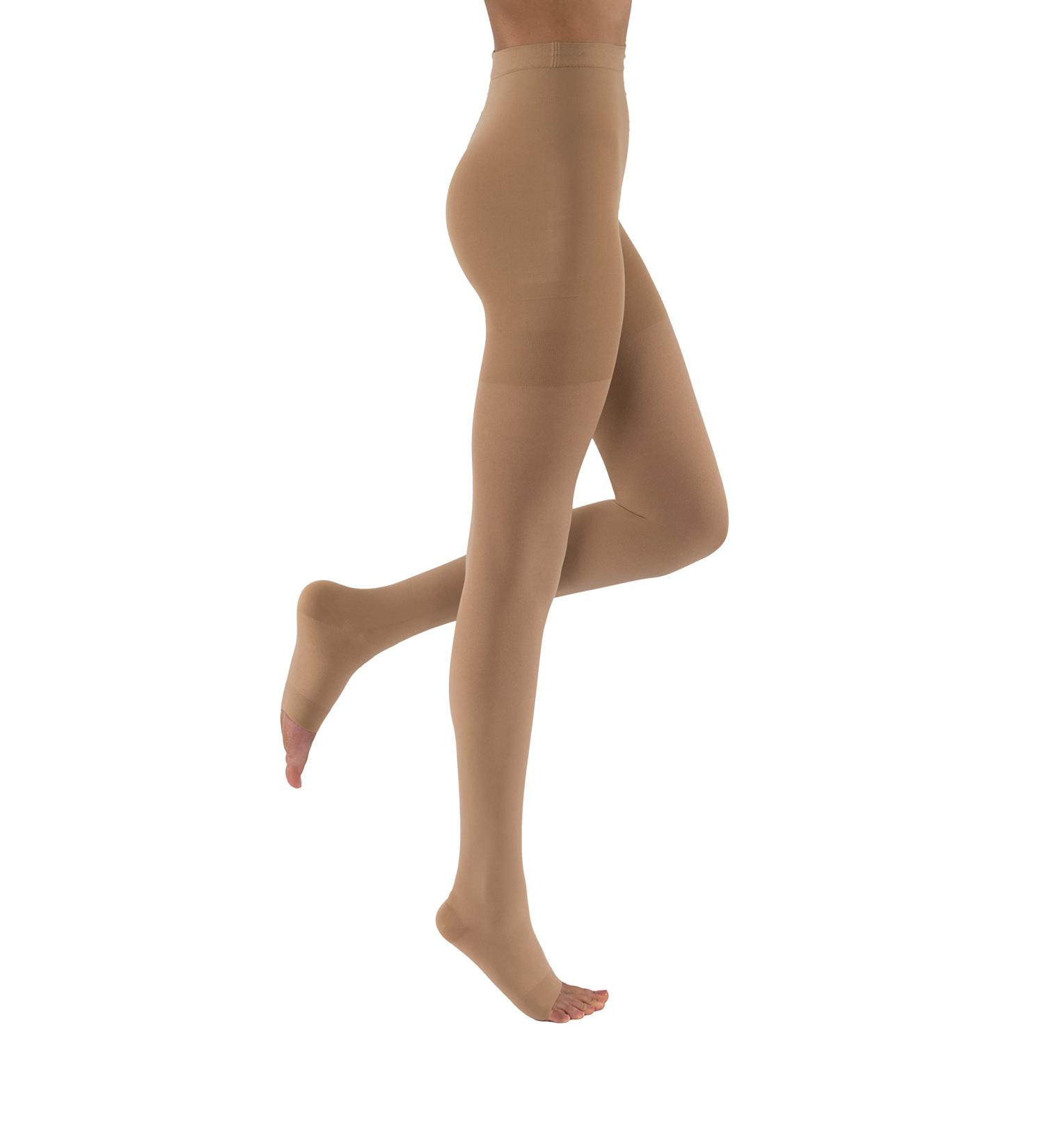 JOBST Relief Waist High Compression Stockings 30-40mmHg | Comfortable Unisex | Open Toe Beige | Medium Petite - International Shipping Available - Buy Online on GoSupps.com