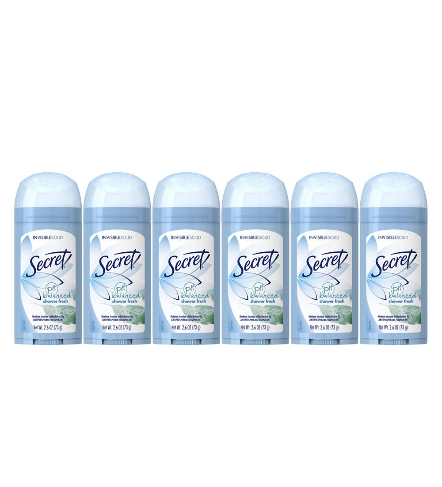 Buy Secret Shower Fresh Invisible Solid Antiperspirant Deodorant 2.6 oz (Pack of 6) - Best International Shipping - Buy Online on GoSupps.com