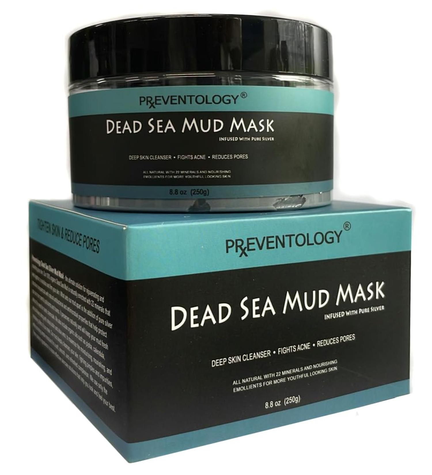 Buy Preventology Dead Sea Mud Mask - Pure Silver & 21 Essential Minerals for Healthy Skin | Spa-Formulated Emollient | 8.8 Oz - International Shipping Available - Buy Online on GoSupps.com