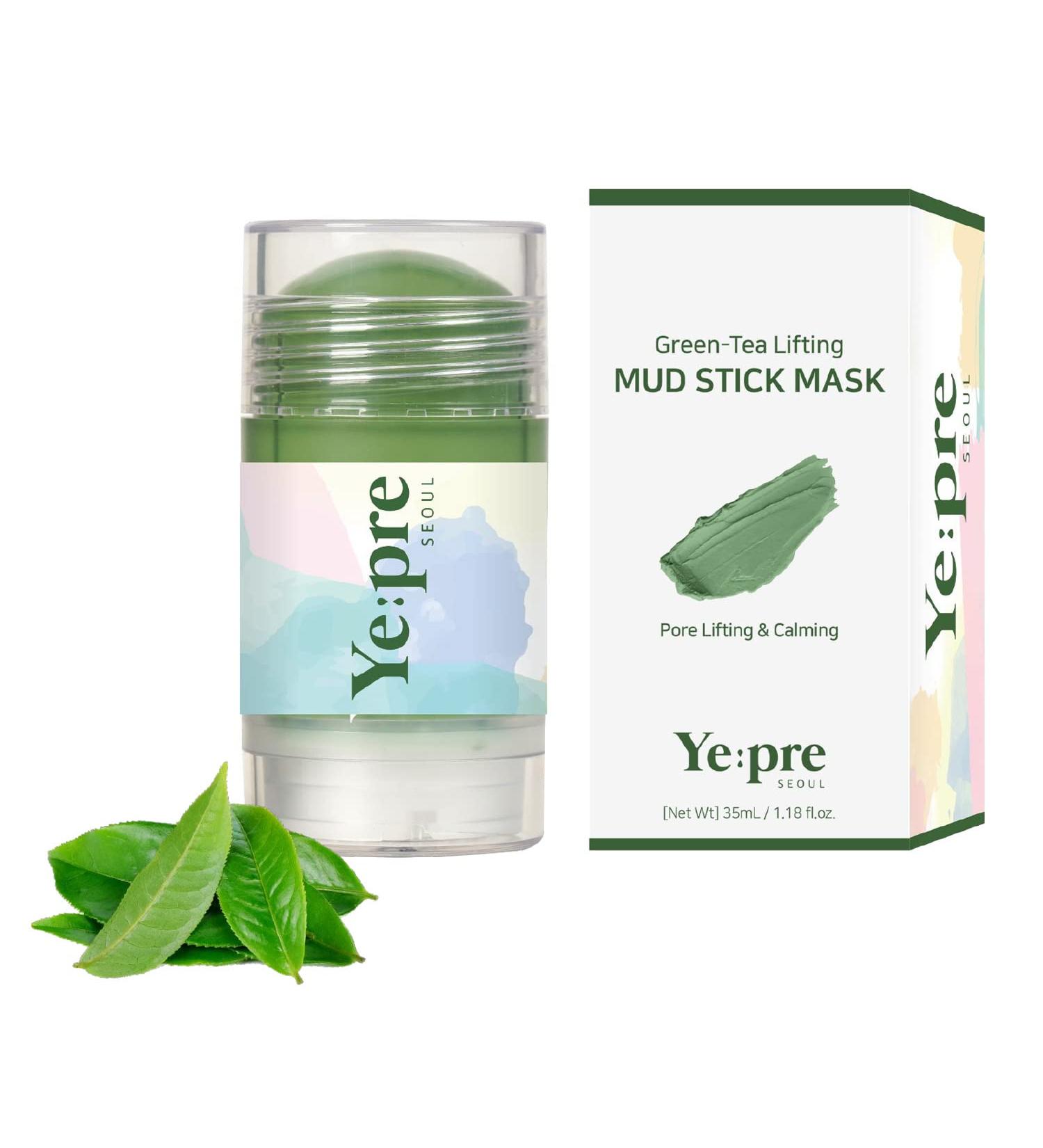 Green-Tea Lifting Mud Stick Mask - Yepre Pore Lifting Calming