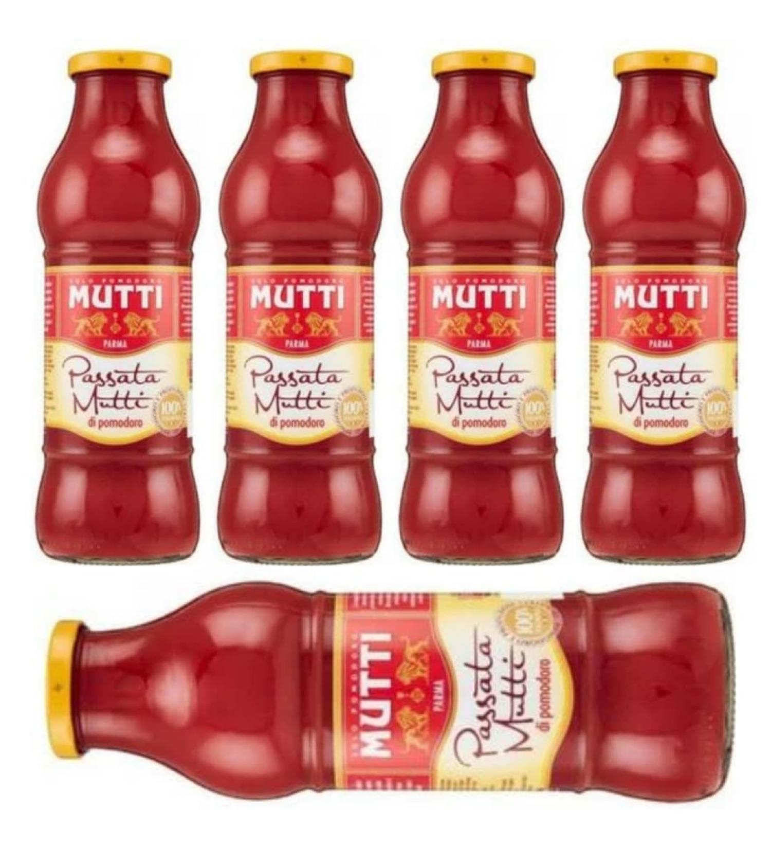 Mutti Passata Tomato Puree Tomatoes 700 Mililiters x 5 Pieces - Buy Online on GoSupps.com