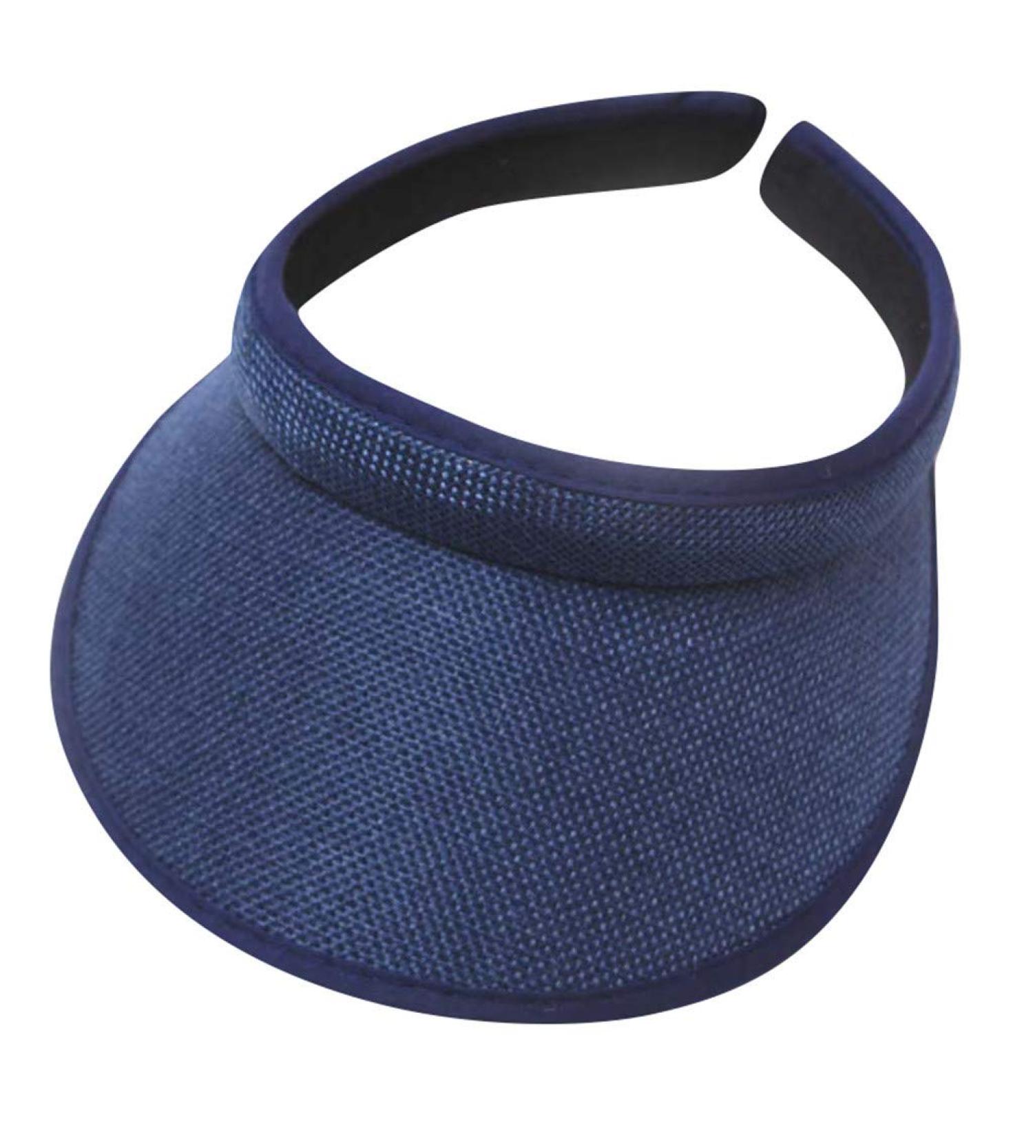 Timiyuu Unisex Visor Cap - Summer Beach & Golf Sun Protection for Men & Women - Adjustable Navy Visor with Large Brim - Buy Online on GoSupps.com