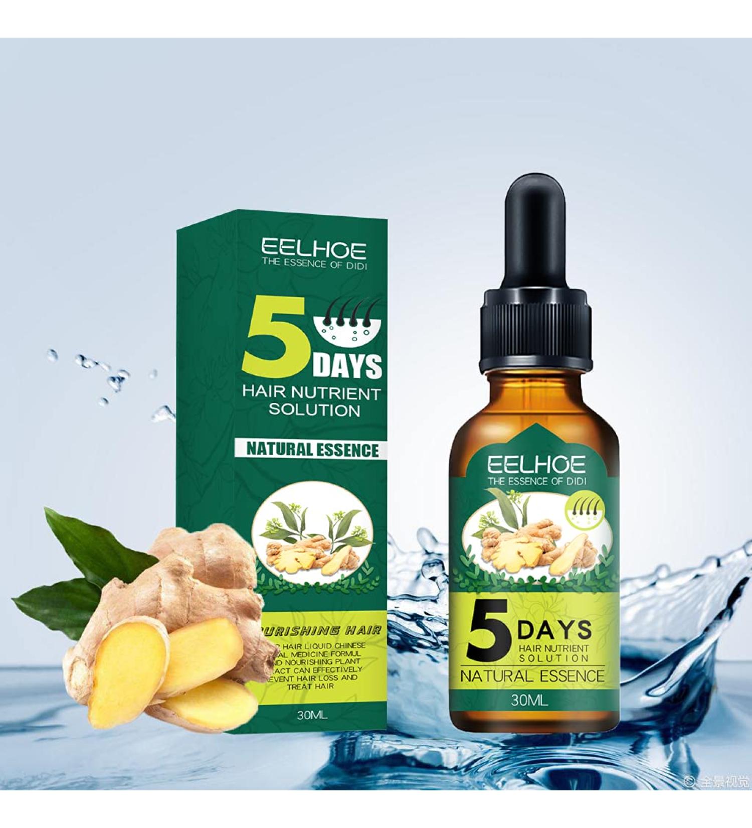 Organic Ginger Hair Regrowth Serum for Men and Women - Anti Hair Loss Treatment - Buy Online on GoSupps.com