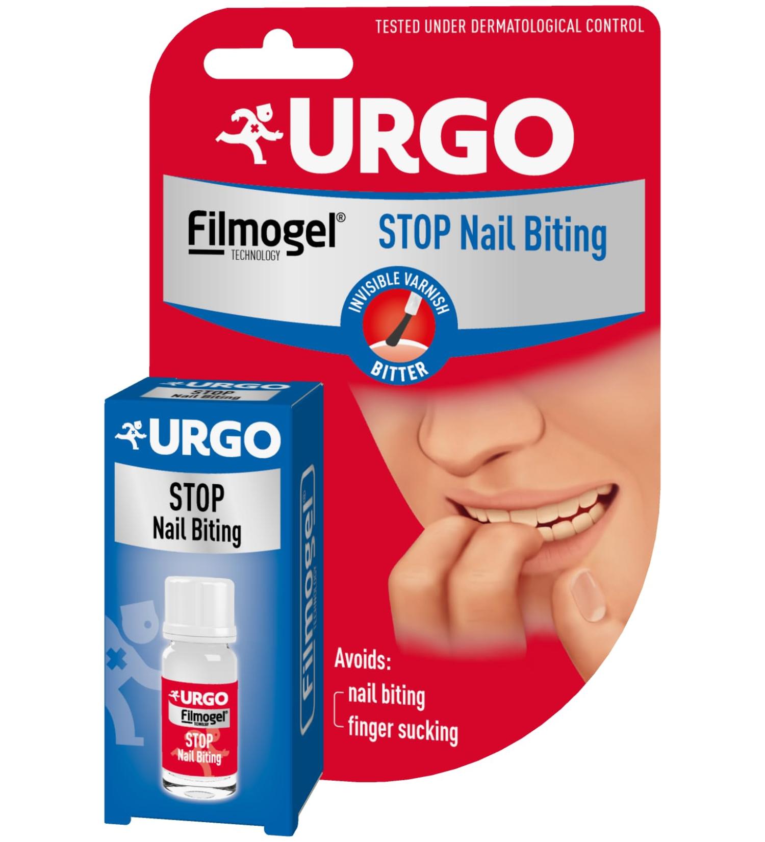 Urgo Stop Nail Biting - Effective Solution for Bitten & Damaged Nails - 9 ml | International Shipping Available - Buy Online on GoSupps.com