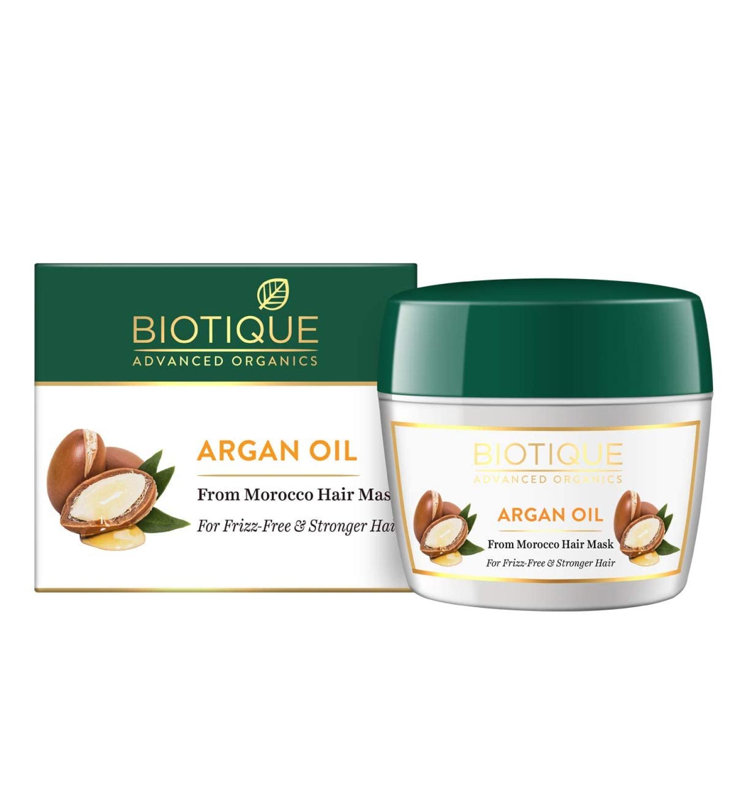Argan Oil Hair Mask from Morocco - Frizz-Free & Stronger Hair | 175g Moisturizing Treatment - Buy Online on GoSupps.com