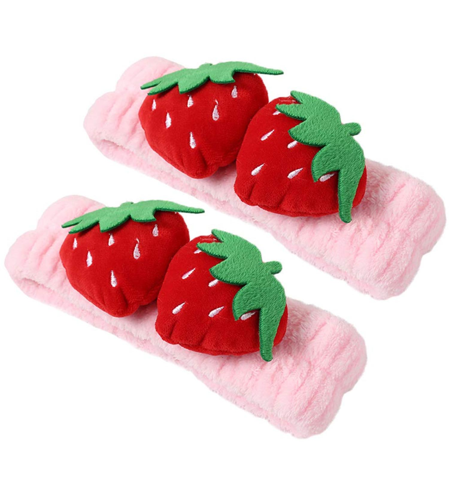 Cute Strawberry Headband Set for Teensery - Soft Elastic Hair Bands for Spa, Yoga, and Sports - Hair Accessories for Women and Girls - Buy Online on GoSupps.com