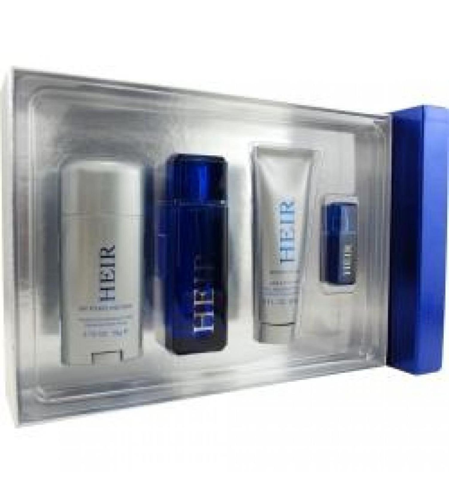 Paris Hilton Heir Gift Set for Men (Eau De Toilette Spray Eau De Toilette Spray Body Wash Alcohol Free Deo Stick)