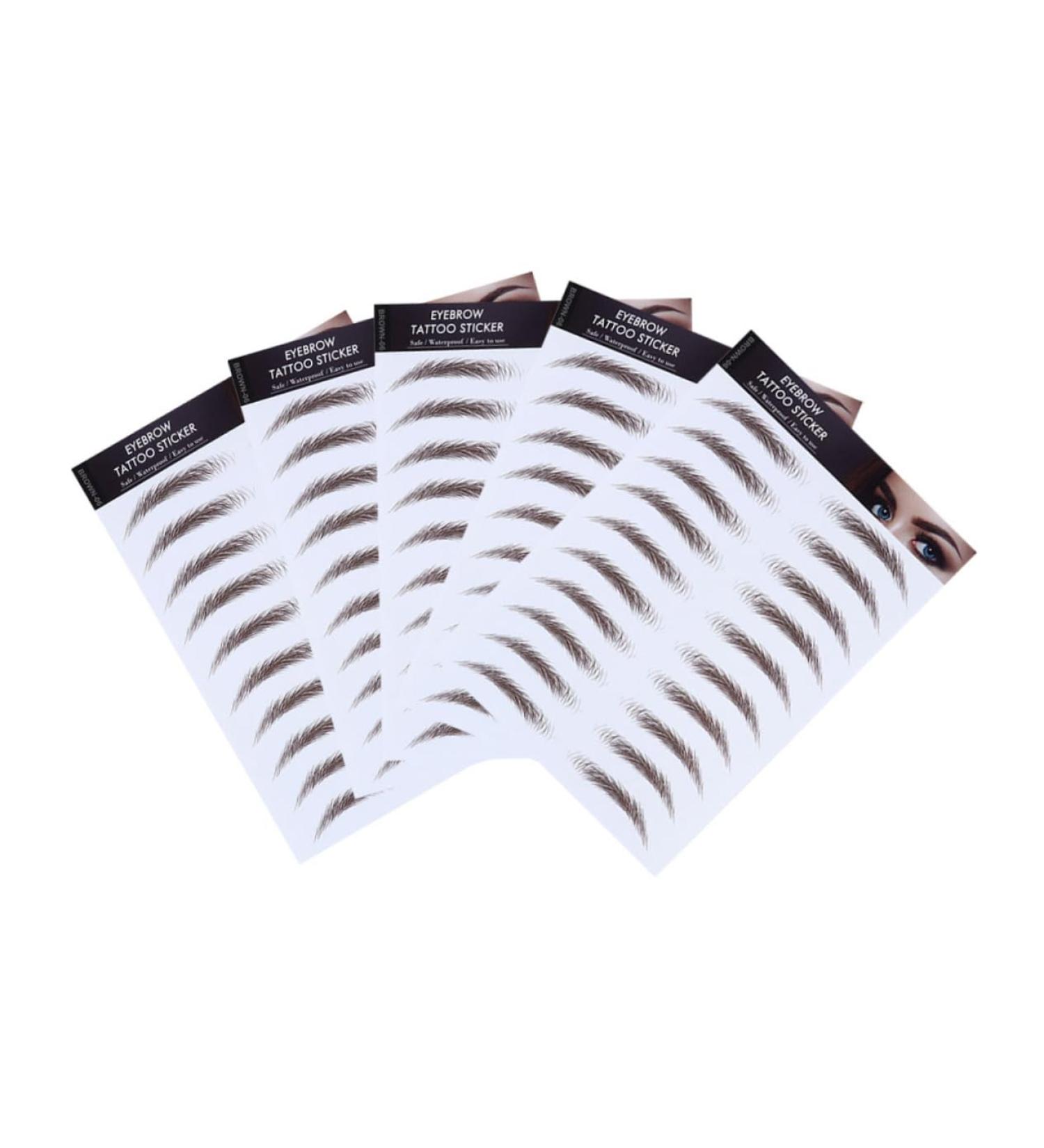 Didiseaon 5pcs Eyebrow Stickers Best Eyebrow Transfers Imitation Eyebrow Sticker 6 Proof Template - Buy Online on GoSupps.com