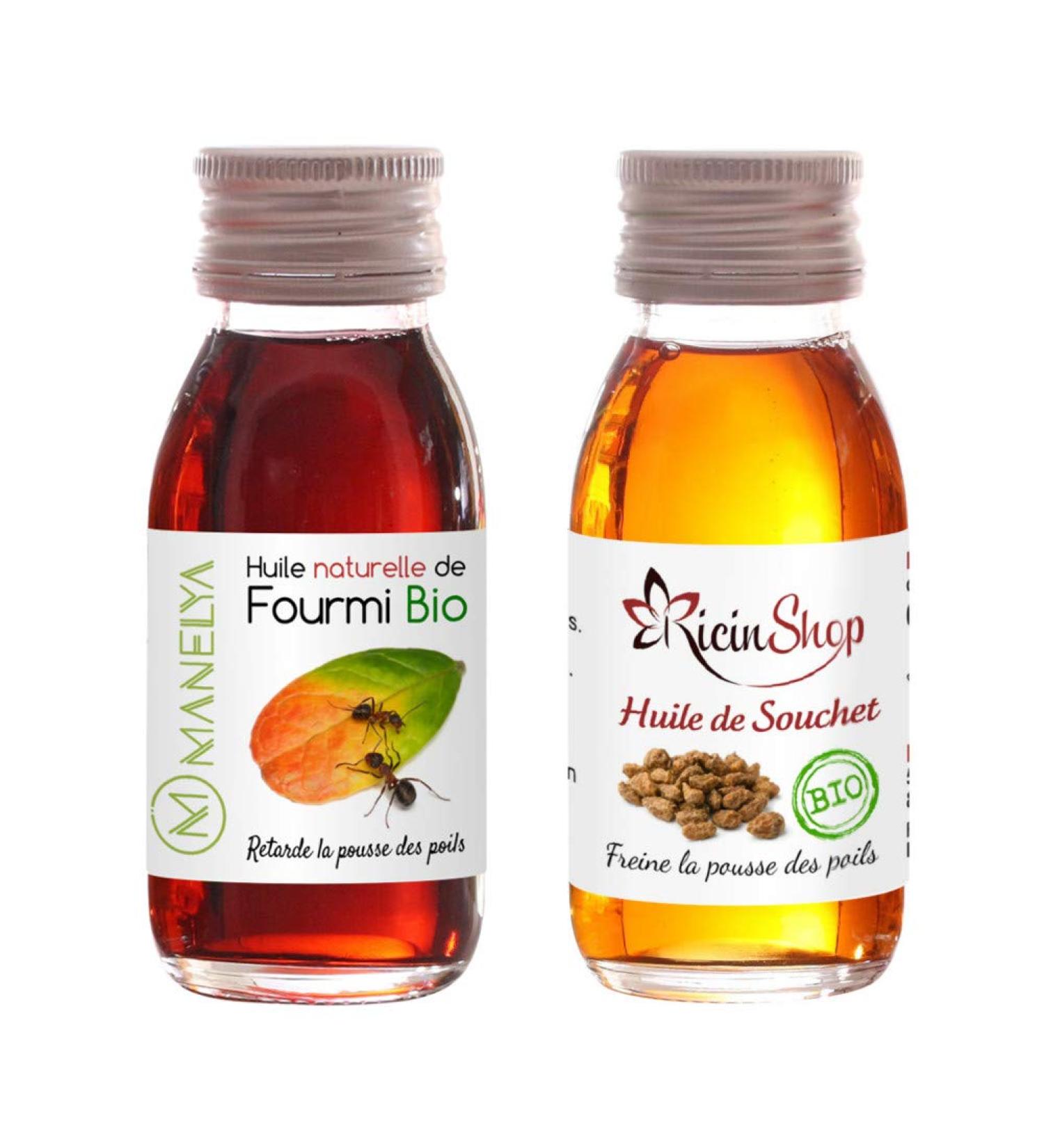 Ant oil 30 ml + tiger nut oil 60 ml (the two most effective natural products against hair in one package)