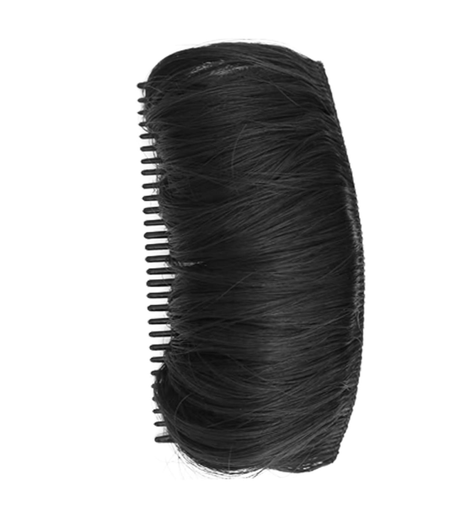 Invisible Fluffy Hair Pad for Short Long Hair Natural Hair Bump Clip for Volume DIY Heighten Hair Bump Breathable Hair Puff for Women Girls Black - Buy Online on GoSupps.com