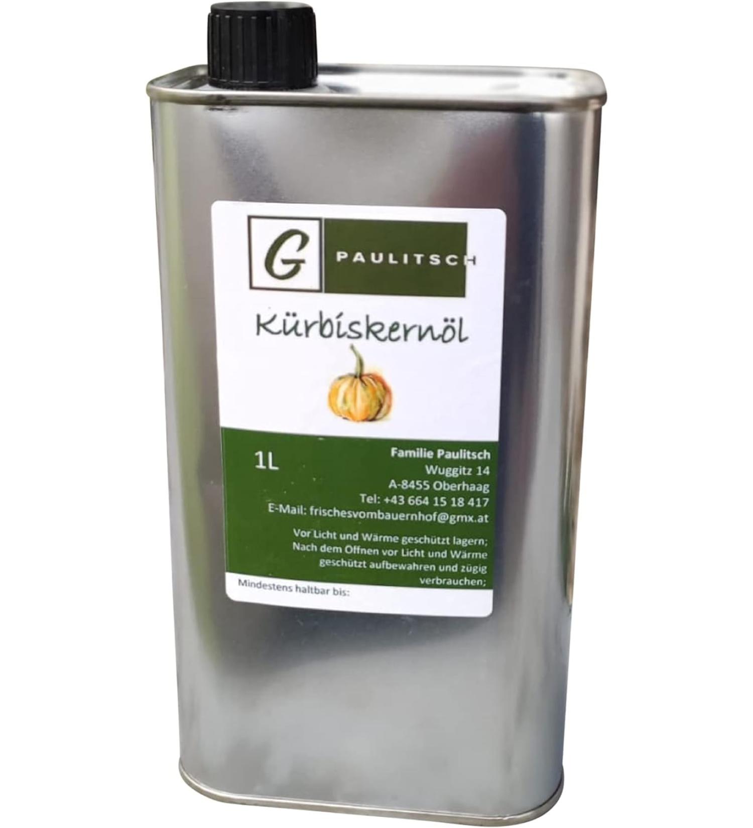 100% Pure Styrian Pumpkin Seed Oil - Fresh from Southern Styria Farm | 1000ml High Quality - Buy Online on GoSupps.com