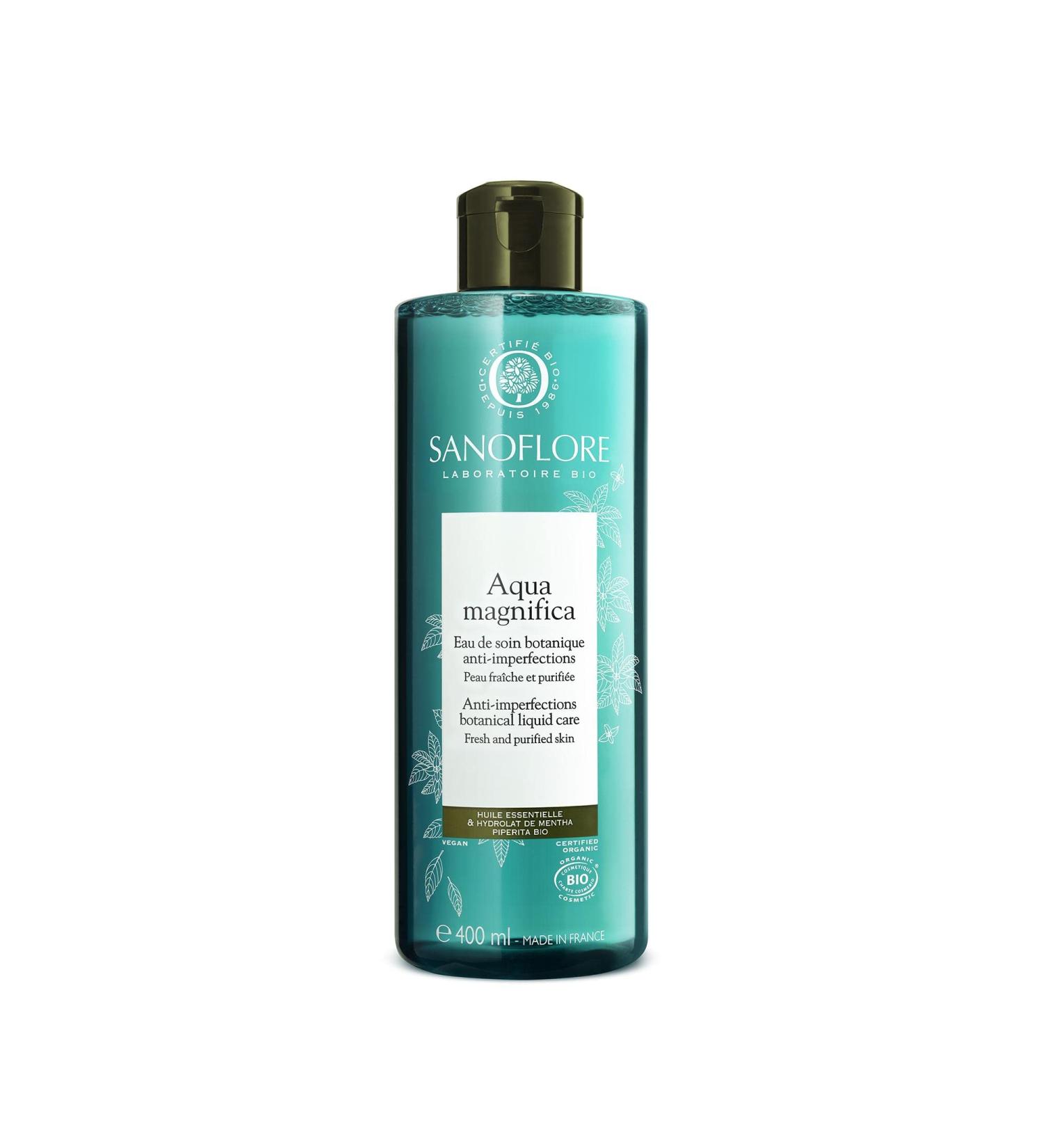 Sanoflore Organic Aqua Magnifica Anti-Imperfections Botanical Liquid Care 400ml - Buy Online on GoSupps.com