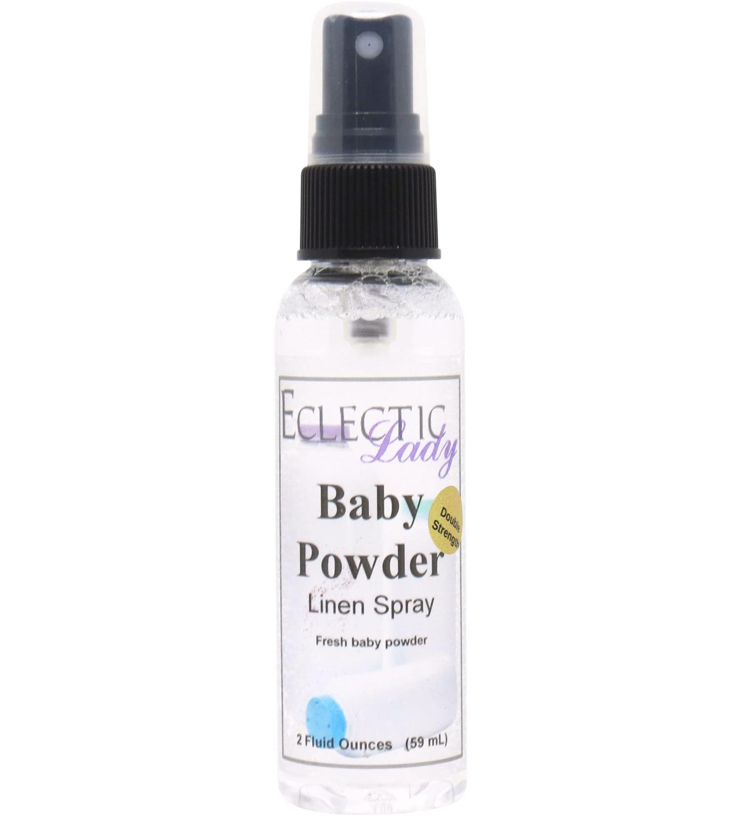 Buy Eclectic Lady Baby Powder Linen Spray - Double Strength 2oz | No Artificial Colors Parabens - Long-Lasting Scent for Beds Fabrics & Pillows | International Shipping - Buy Online on GoSupps.com