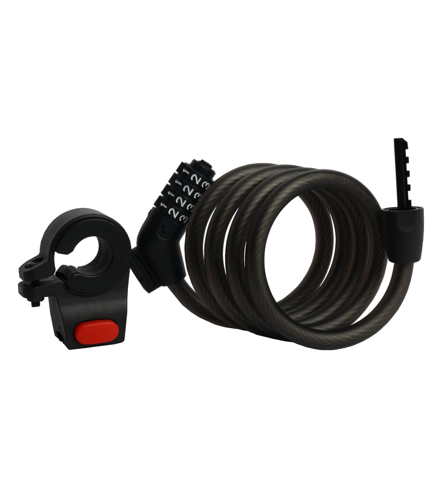 Segway Ninebot 4-Digit Password Cable Lock | Bike and Scooter Security | Black - Buy Online on GoSupps.com