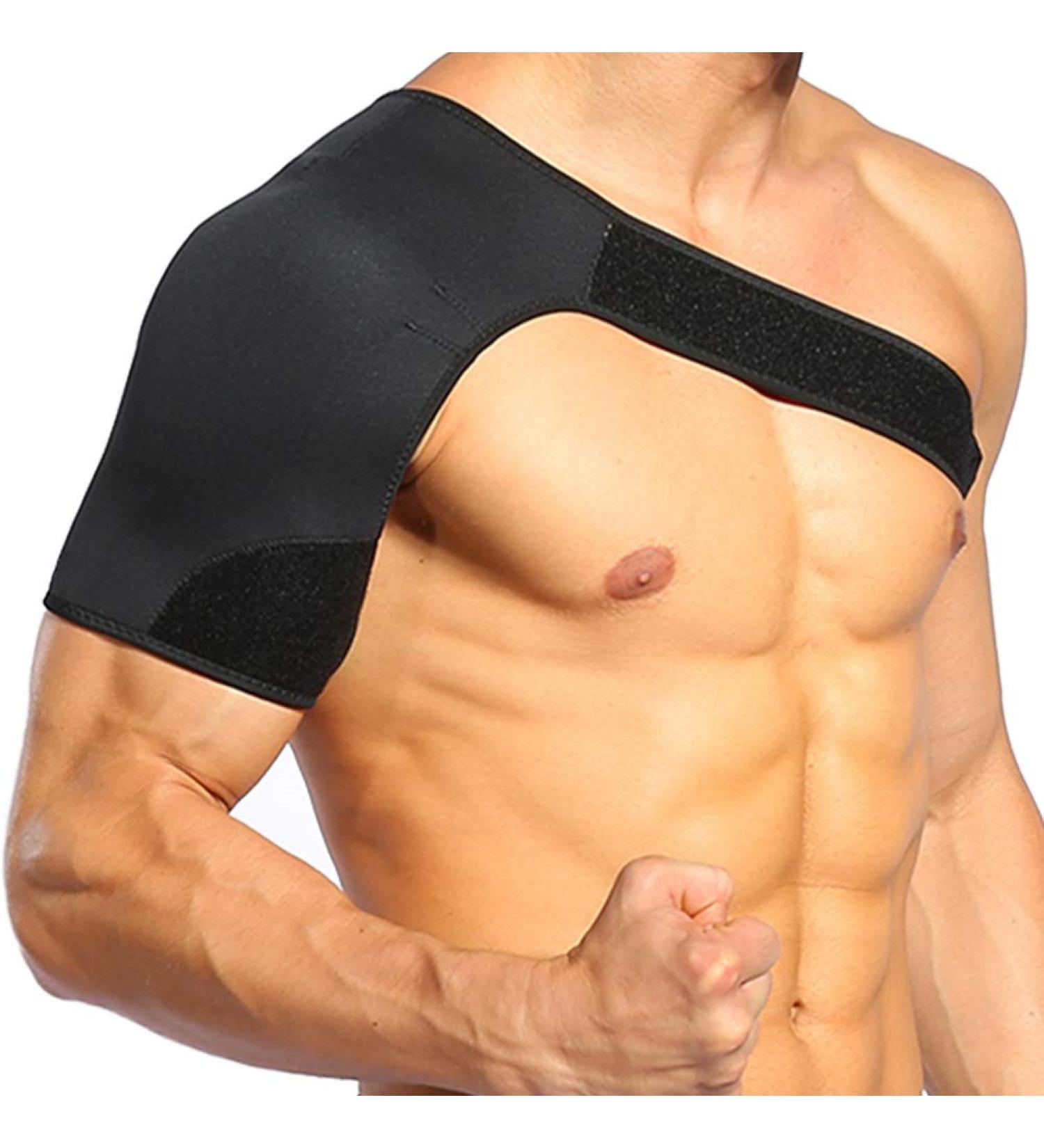 Left Shoulder Support Brace Recovery Shoulder Stability Brace Support Wrap AC Joint Rotator Cuff Brace for Men and Women - Buy Online on GoSupps.com