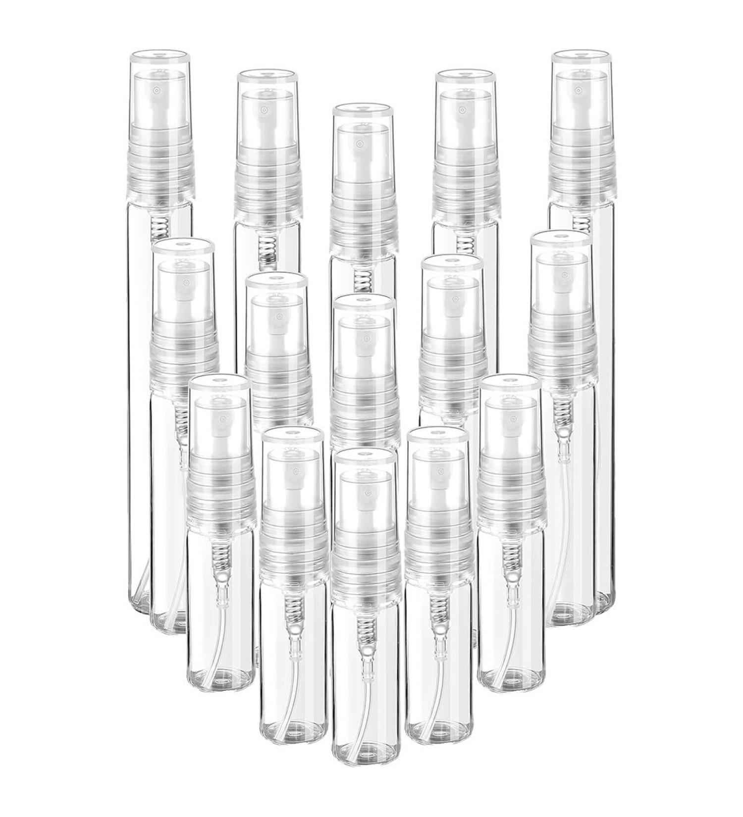EOUIAV 15 Pieces Mini 3/5/10 ml Refillable Spray Bottle for Travel Lotion Perfume - Buy Online on GoSupps.com