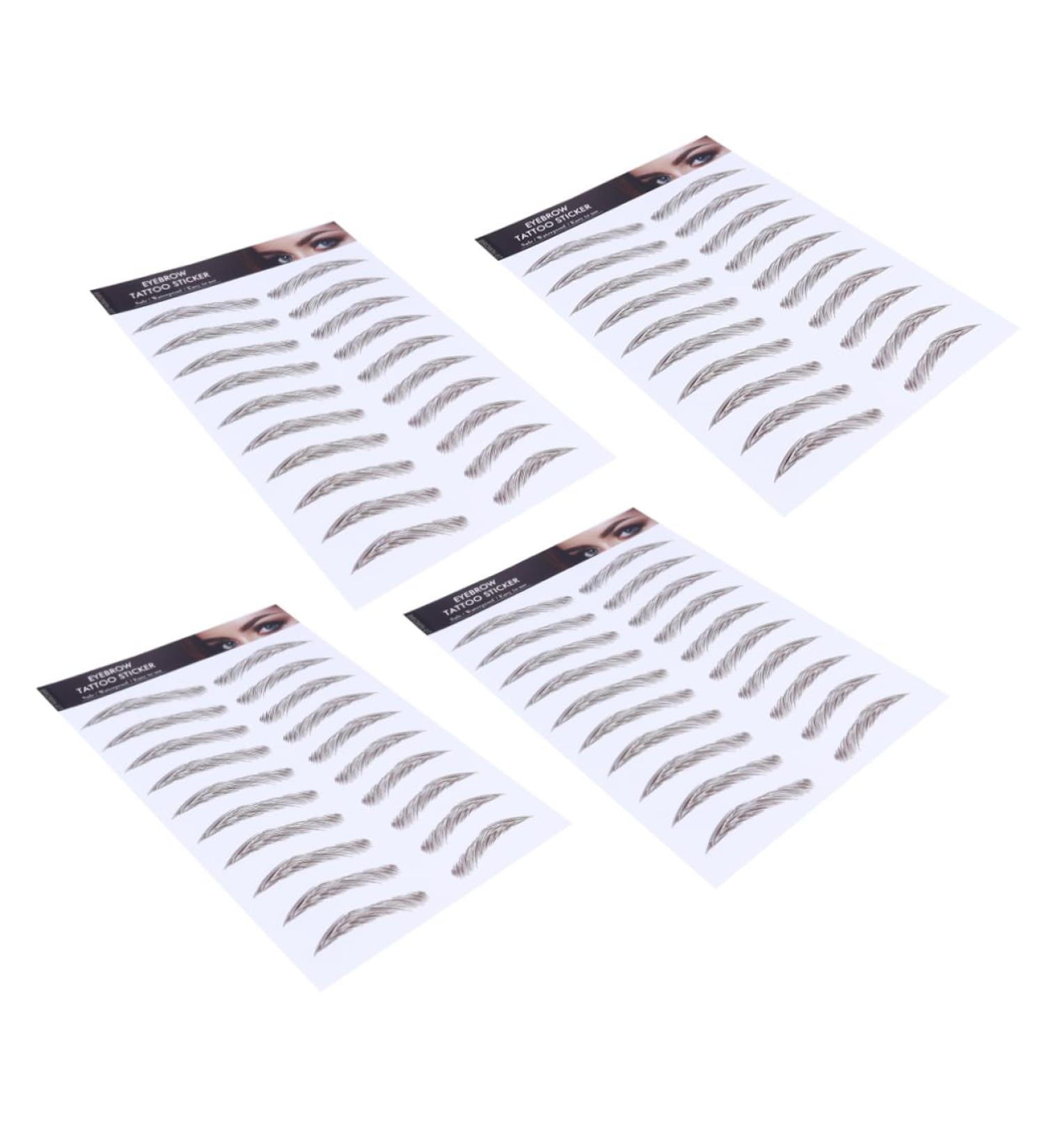 NOLITOY 4pcs Female Transfer Fake Water S Eyebrows Sticker Stimulation Hair-like Brow Authentic False - Buy Online on GoSupps.com