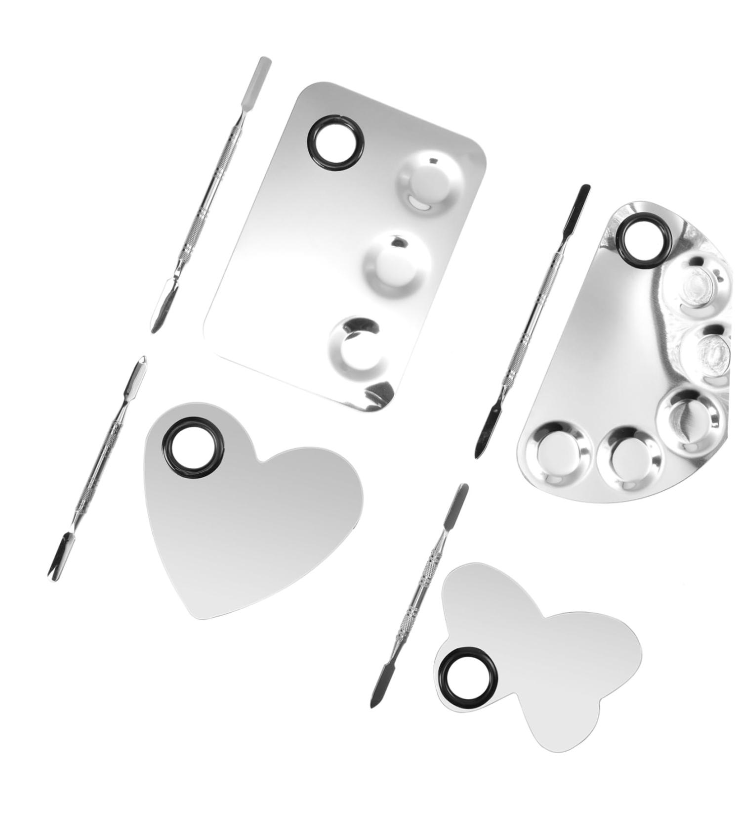 Buy Hemoton 4 Sets Palette Set - Makeup Mixing Tray & Nail Gel Kit | International Shipping Available - Buy Online on GoSupps.com