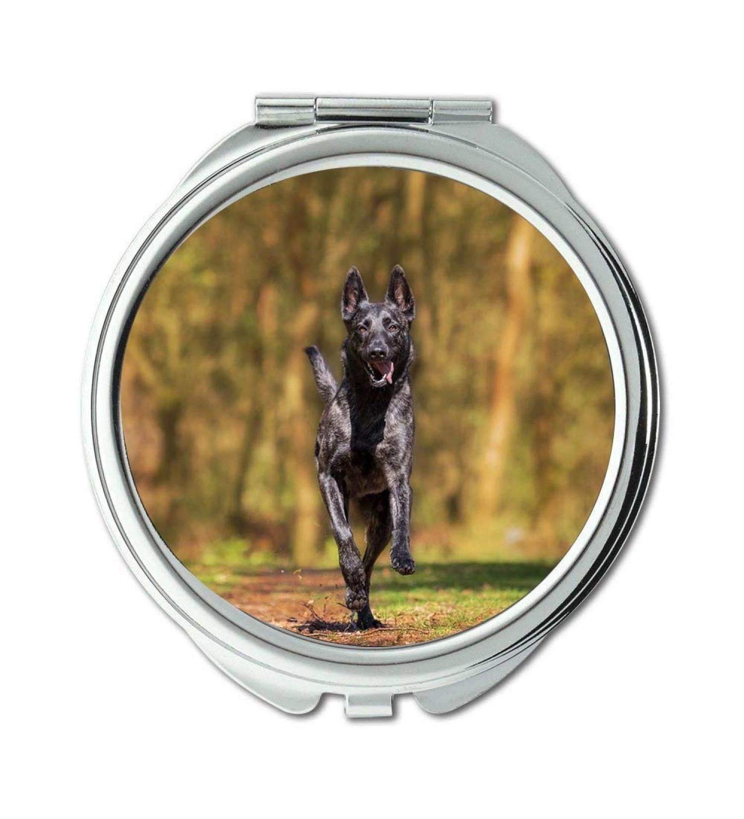 Mirror Compact Mirror Herder Action Dog Animal Dog Plays Pet Photography pocket mirror portable mirror - Buy Online on GoSupps.com