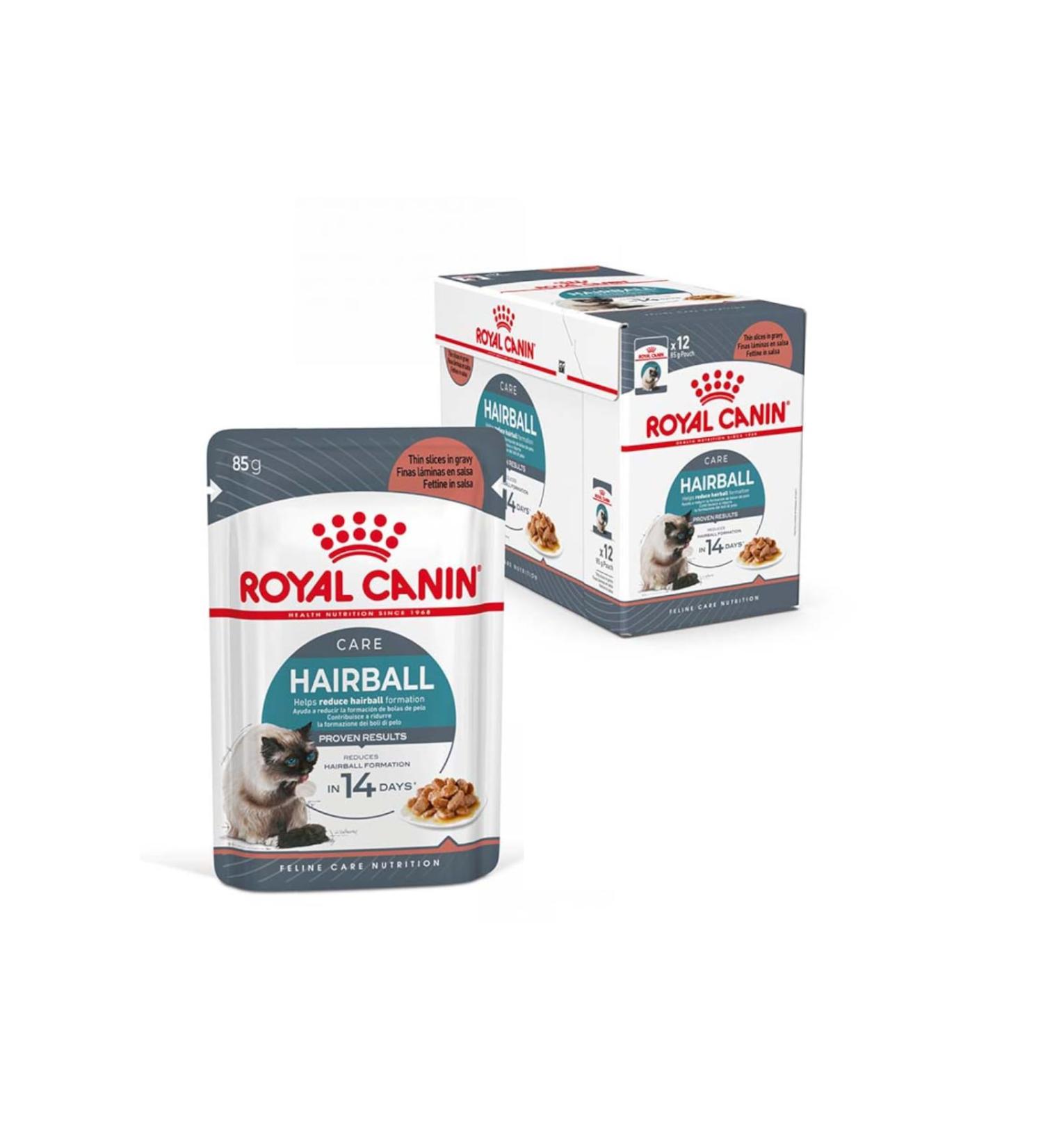 Royal Canin Hairball Care Cat Food in Gravy 85g Wet Pouch (Pack of 12) - Buy Online on GoSupps.com