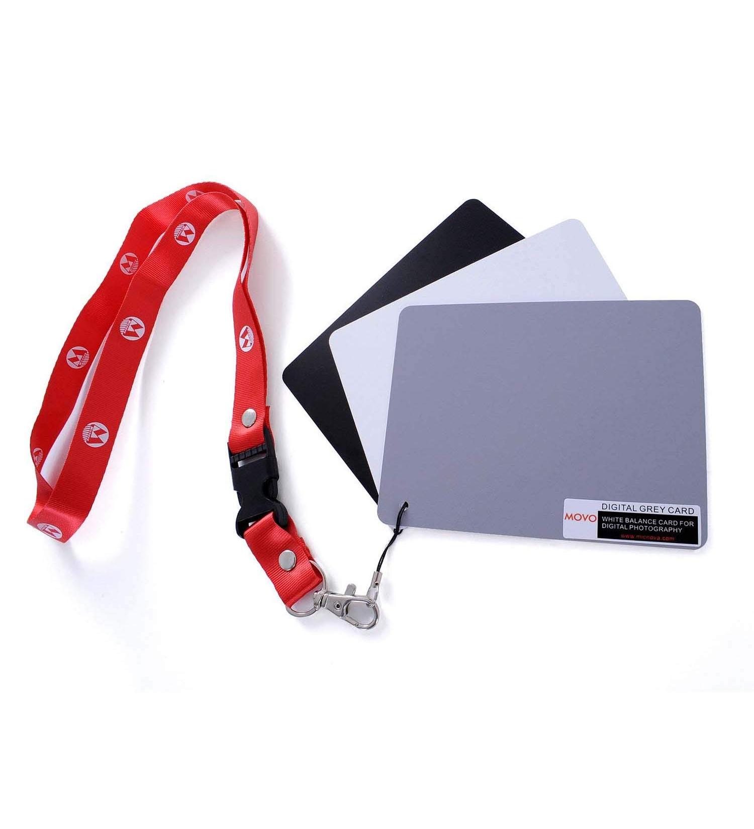 Movo Photo White Balance Card Set - 5x4 Index Card Sized for Digital Photography - Buy Online on GoSupps.com