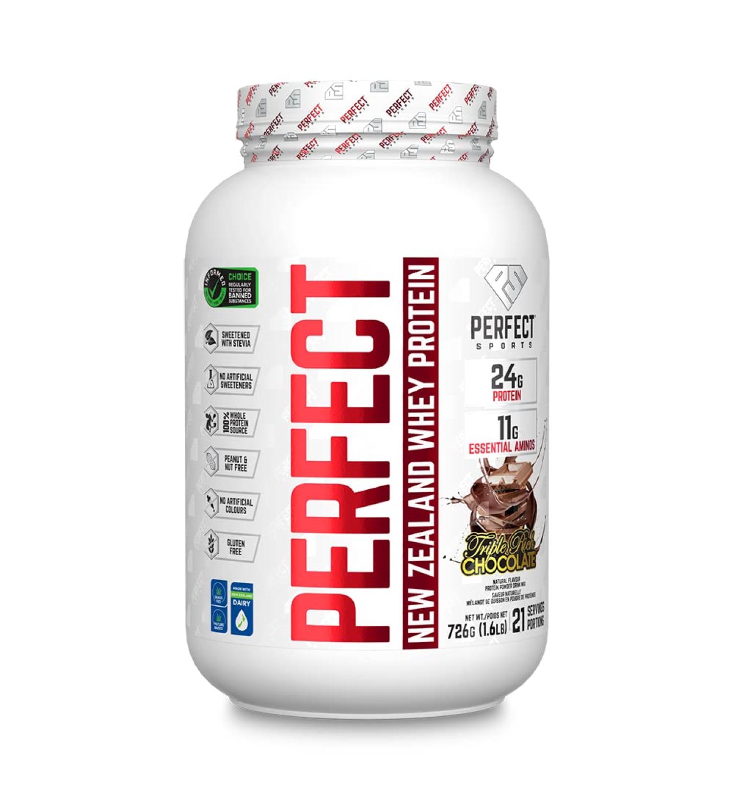 PERFECT - New Zealand Whey Protein (Triple Rich Chocolate 1.6lb) Triple Rich Dark Chocolate 726 g (Pack of 1) - Buy Online on GoSupps.com