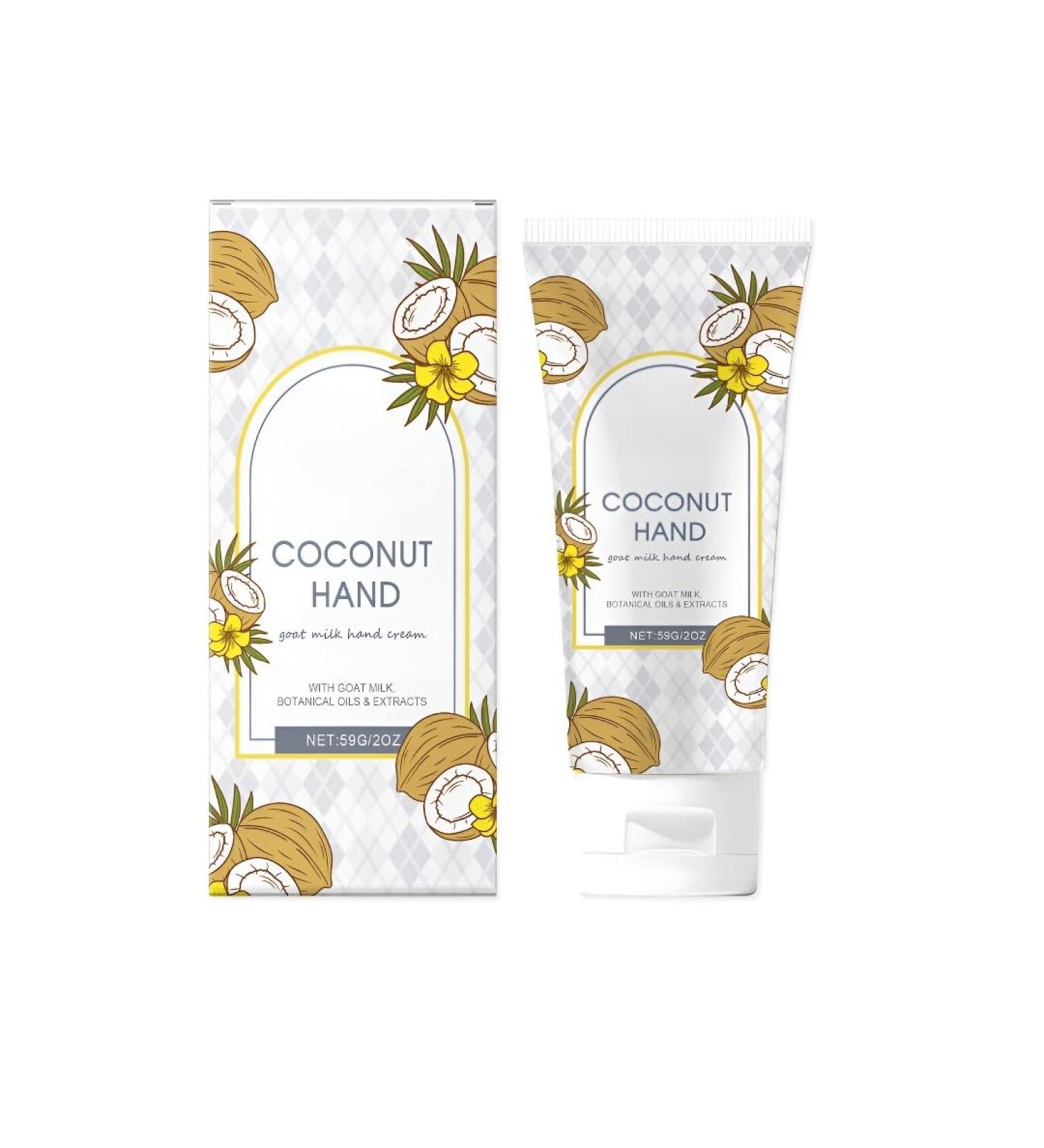 rabuu Coconut Cream Hand Cream Moisturizing and Nourishing Lotion for Dry Skin Moisturizing and Softening Hands - Buy Online on GoSupps.com