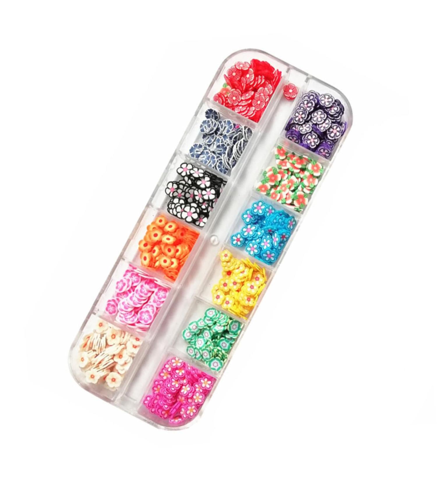 Healeved 2 Boxes 12 Polymer Clay Sequins Lemon Nail Art Fruit Nail Sequins Nail Decorations for Nail Art Nails Decoration Nail Art Accessories Nail Stickers Soft Pottery 3d The Flowers - Buy Online on GoSupps.com