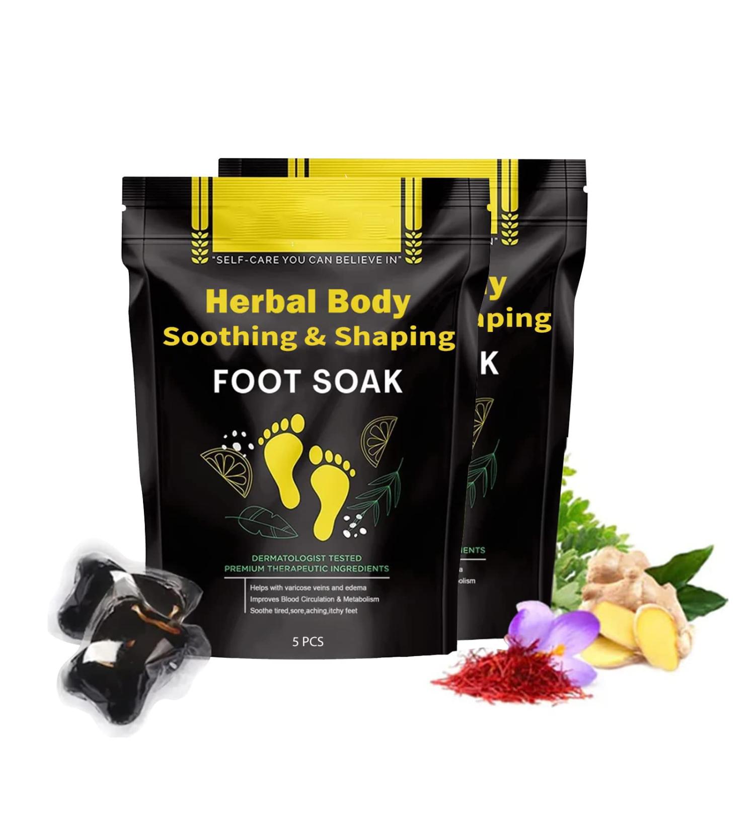 Herbal Detox Foot Soak Beads - Slimming & Purifying Foot Soak (2 Packs / 10 PCS) - Buy Online on GoSupps.com
