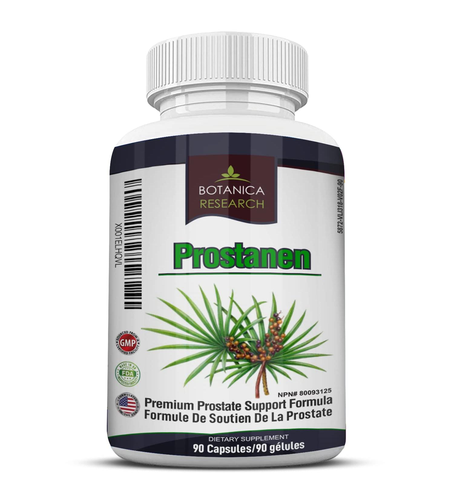 Prostanen: Premium Prostate Support Formula with Endocrine Care Complex with Saw Palmetto Extract Selenium Zinc Cats Claw Graviola Leaf Complete Health Supplement 90 Capsule Pills - Buy Online on GoSupps.com