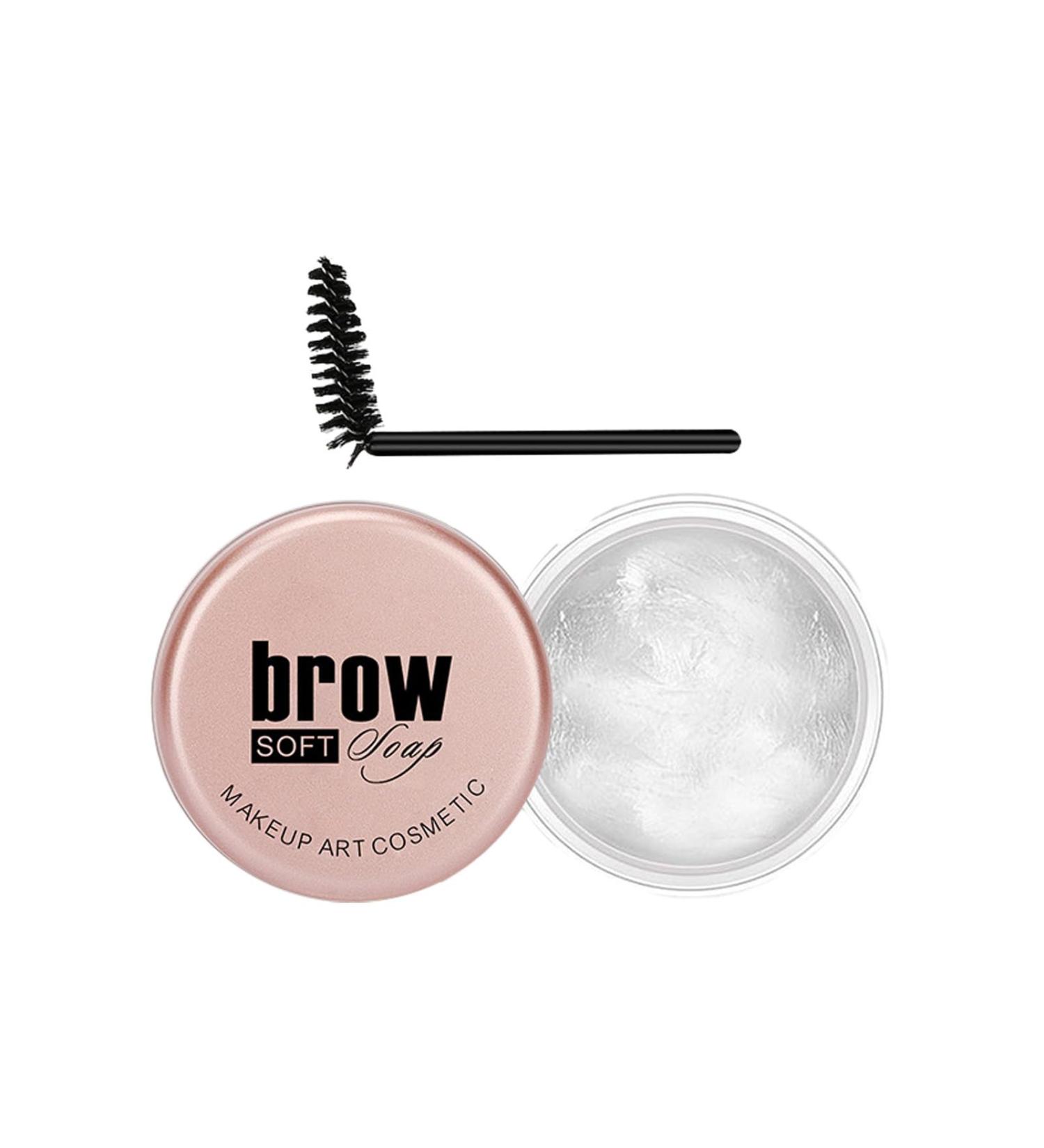 Eyebrow Soapbar Wax | Waterproof Eye Brow Gel Clear | Eyebrow Styling Wax Eyebrow Shaping Wax for Brows Clear Brow Styling Wax for Lamination Effect Muflydo - Buy Online on GoSupps.com