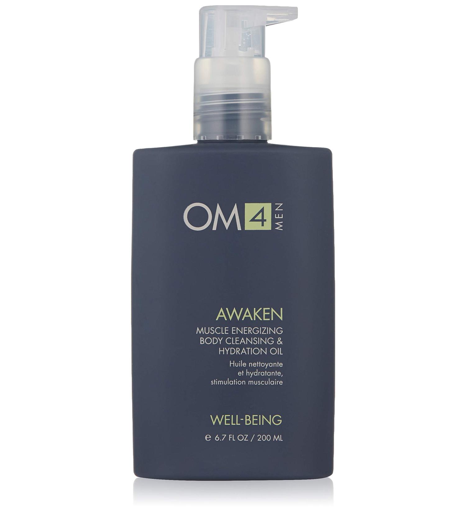 OM4 Awaken - Muscle Energizing Hydration Oil | Men's Vitamin C Body Care for Ultimate Cleansing & Wellness - Buy Online on GoSupps.com