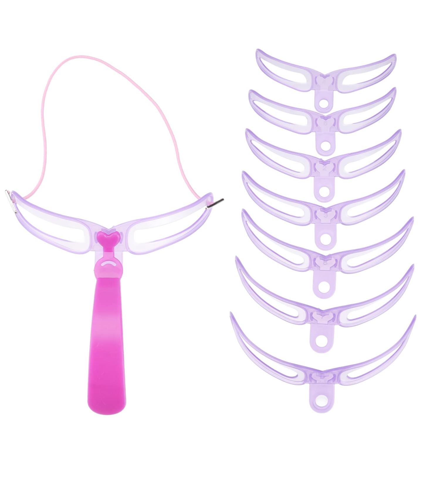 8 Styles Eyebrow Stamp Stencil Kit with Handle and Strap - Reusable and Washable Eyebrow Shaper Set - Buy Online on GoSupps.com