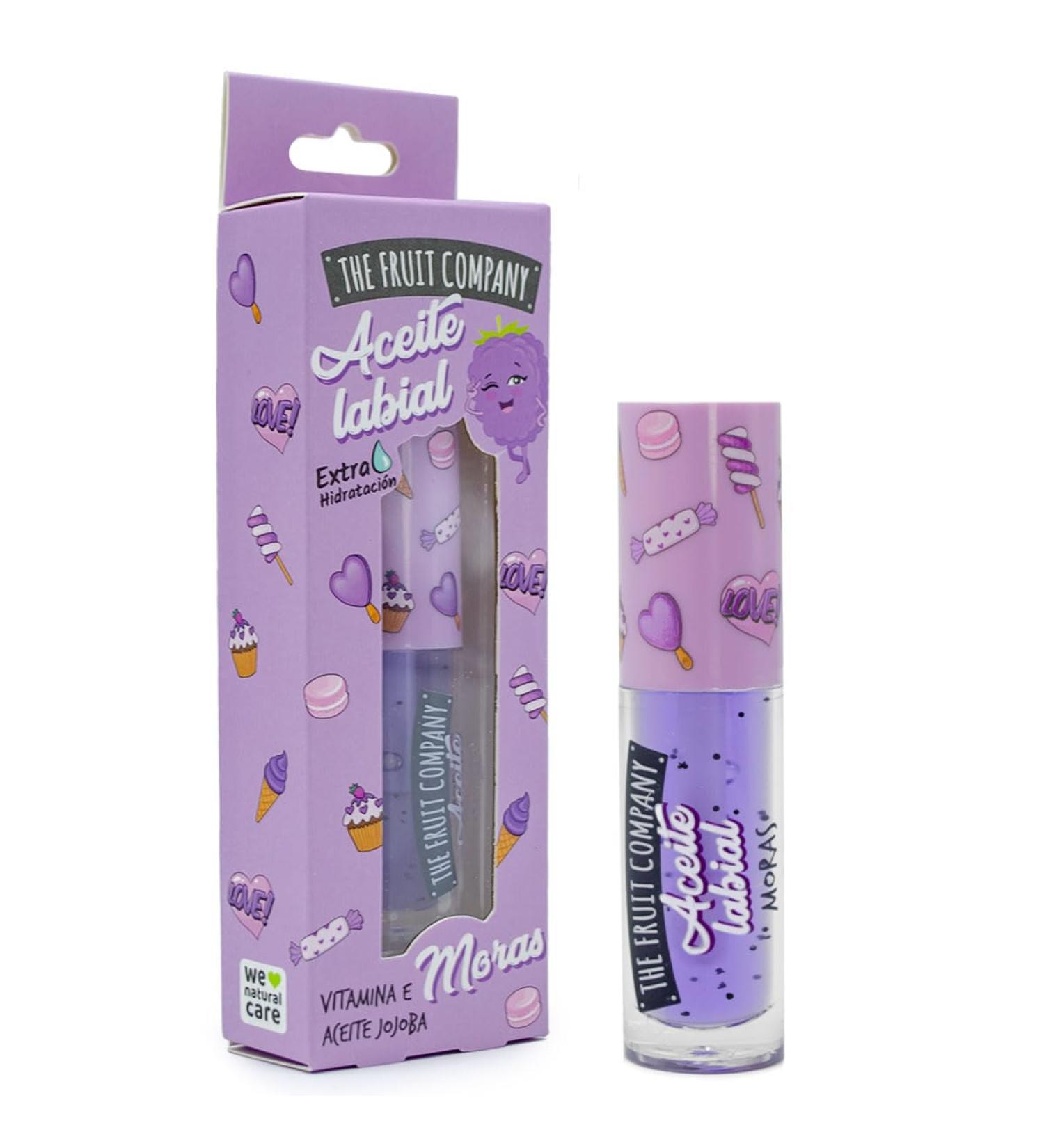 The Fruit Company Moras Lip Oil Extra Hydrating Formula 3.6ml Jojoba Oil Vitamin E All Day Protection Vegan Formula Cruelty Free - Buy Online on GoSupps.com