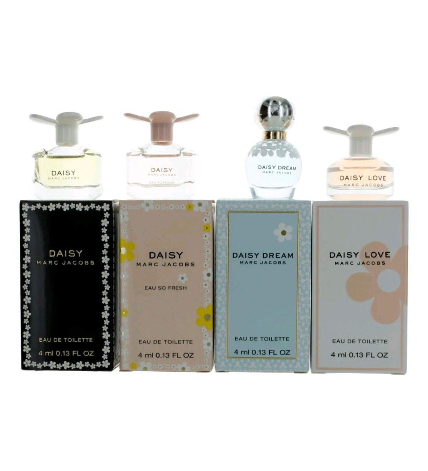 Marc Jacobs Daisy 4-Piece Mini Gift Set (Daisy Daisy Eau so Fresh Daisy Dream Daisy Love)