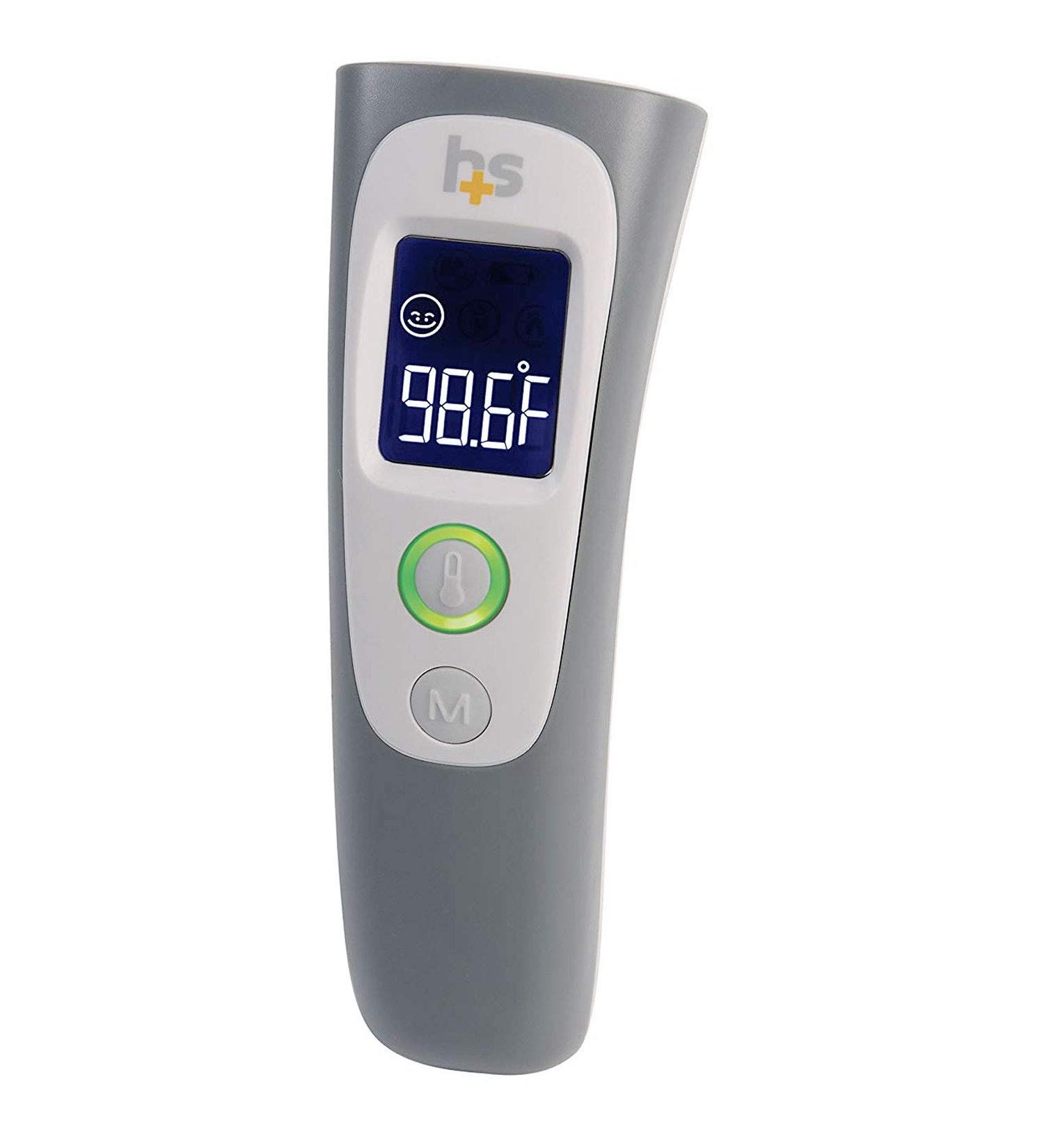 HealthSmart Digital Temporal Thermometer | No Contact Infrared Technology | Alarm & Memory Function | FSA & HSA Eligible - Buy Online on GoSupps.com