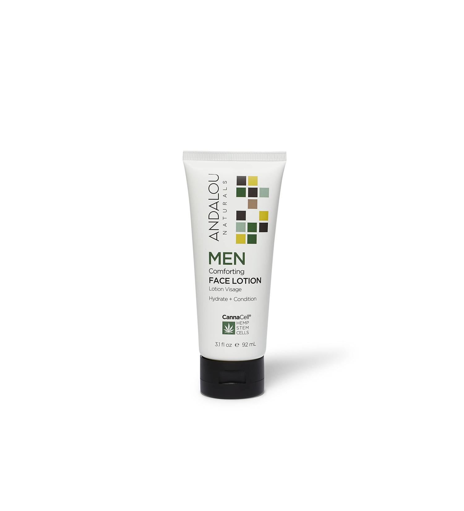 Andalou Naturals Men's Comforting Face Lotion - 3.1 Fl Oz | Soothing Skincare for Men - Buy Online on GoSupps.com