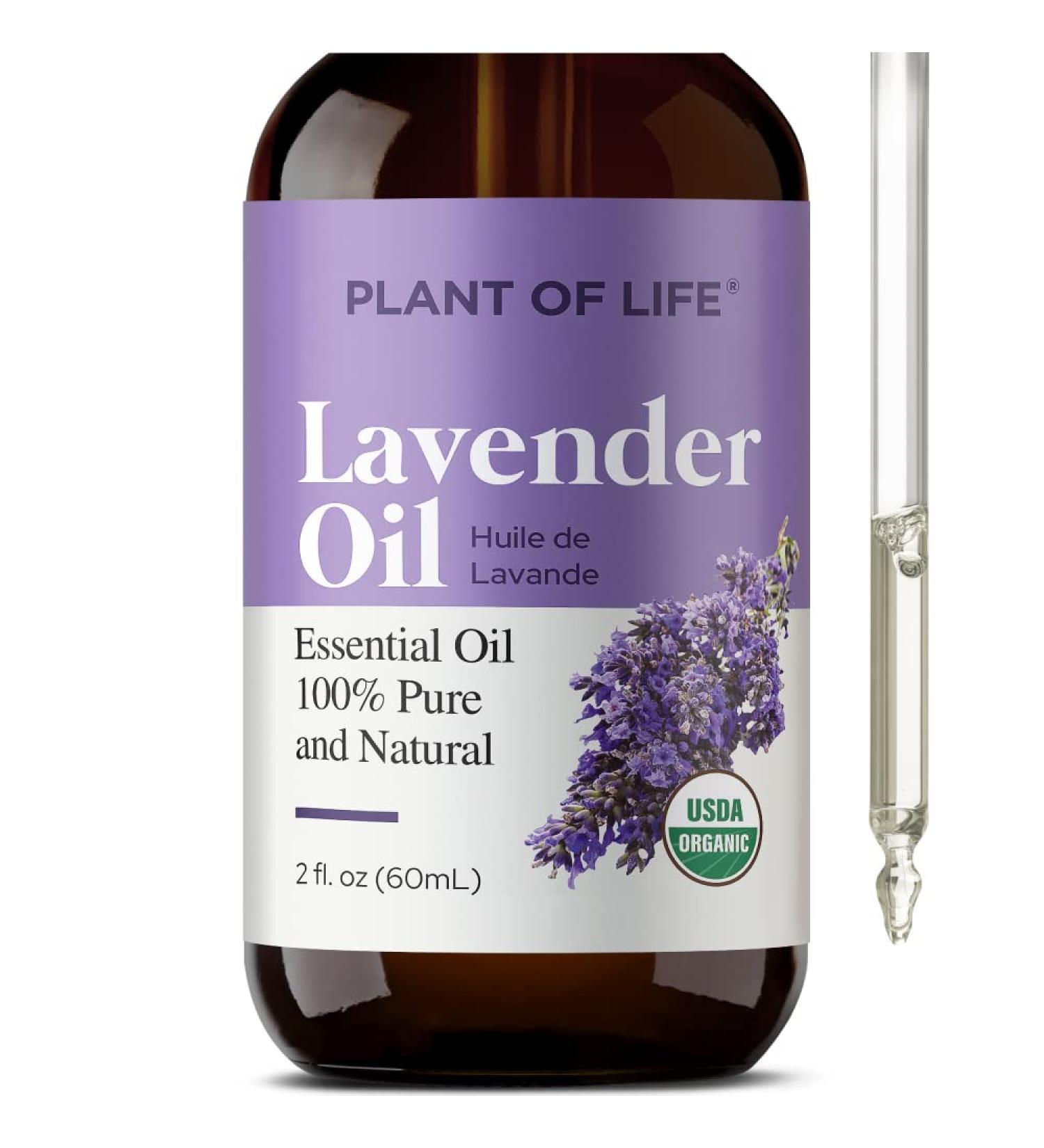 Plant of Life Essential Oil - 100% Pure and Natural - Therapeutic Grade Essential Oil with Dropper (Lavender 2 oz (60mL)) - Buy Online on GoSupps.com