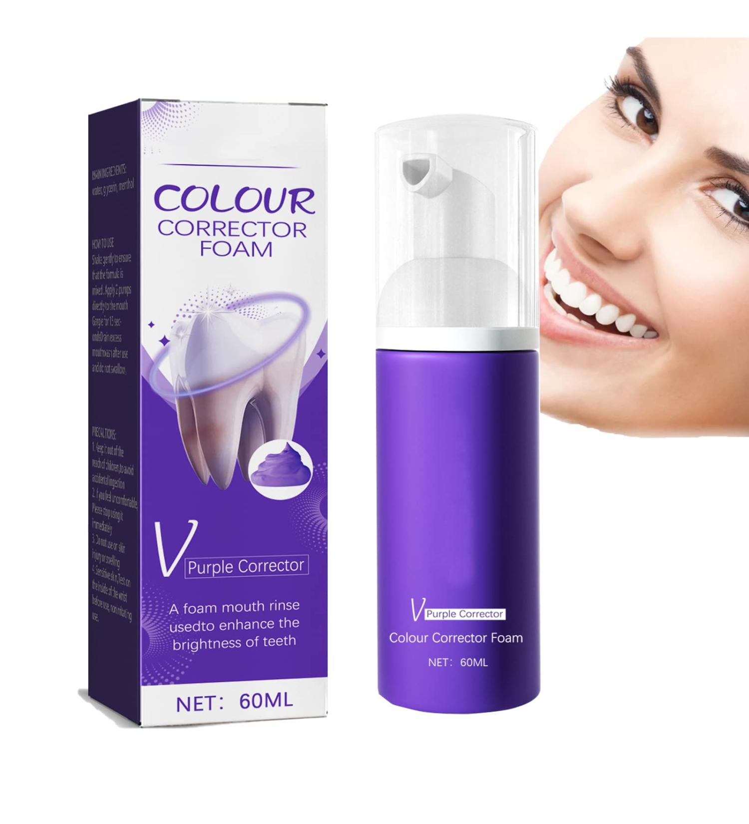 Purple Toothpaste for Teeth Whitening & Pain Relief | Deep Stain Removal for Coffee Smoking & Yellow Teeth - Shop Now! - Buy Online on GoSupps.com