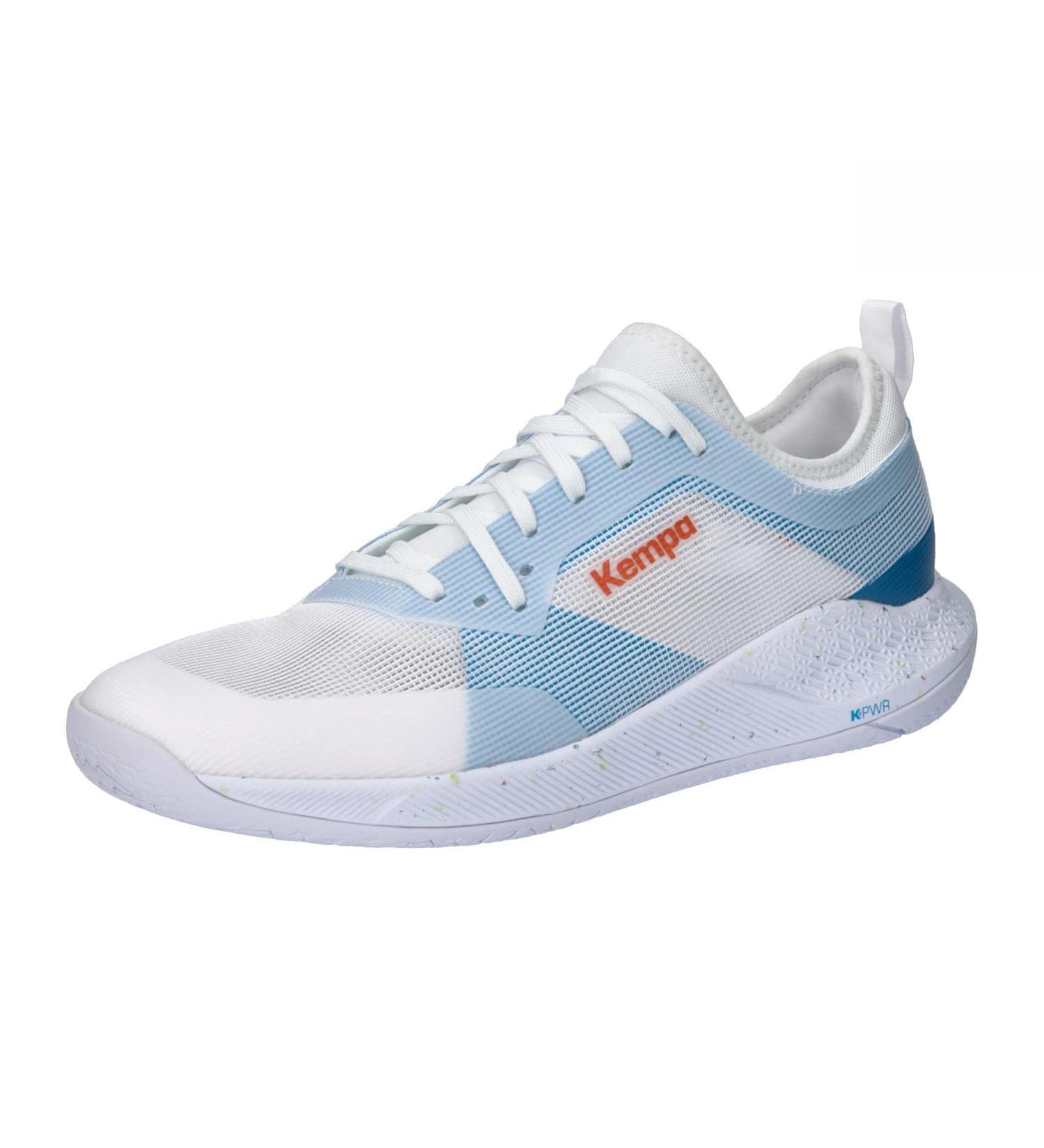 Kempa Unisex Kourtfly Sports Shoes 47 EU - White Blue | International Shipping Available - Buy Online on GoSupps.com