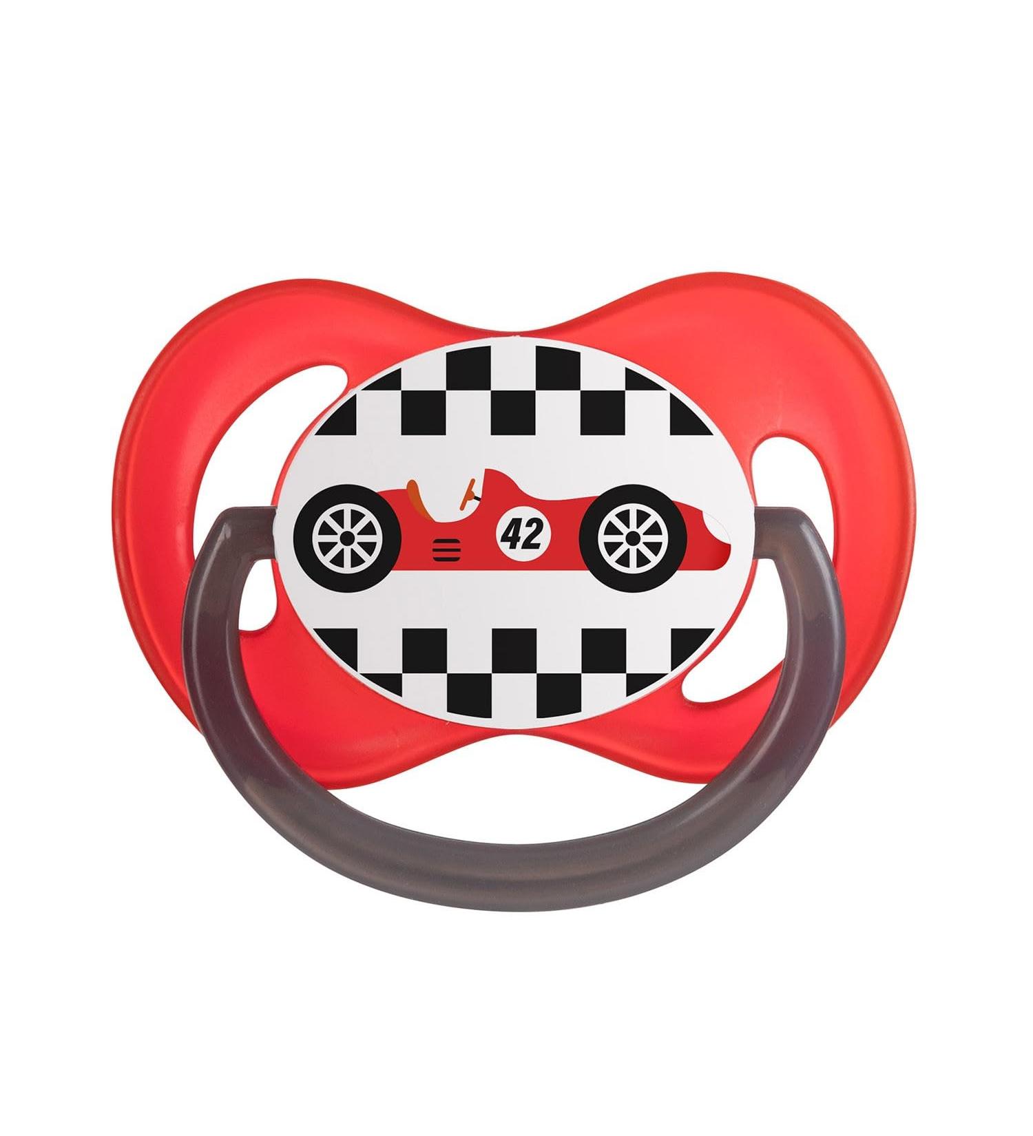 Canpol babies Silicone Symmetrical Pacifier 0-6m RACING red