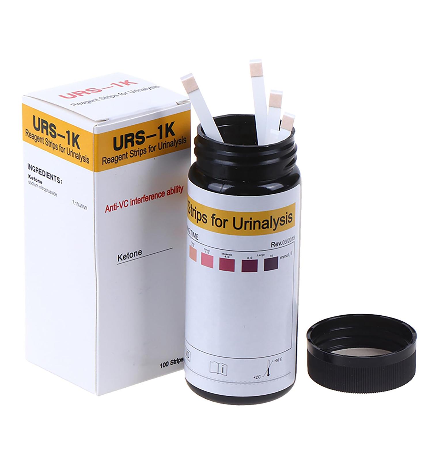 Keto Test Strips Urine Test Strips 100pcs Ketone Reagent Strips 15S Accurate Results VC Resistant Reliable Portable for Keto Dieters Ketosis Home Urinalysis Tester Kit - Buy Online on GoSupps.com