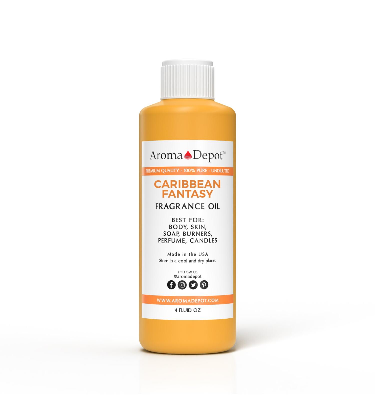 Caribbean Fantasy 4 oz Fragrance Oil | Perfect for Perfume Skin Oil & DIY Projects | Ideal for Candles Bath Bombs Body Butters & Diffusers - Buy Online on GoSupps.com