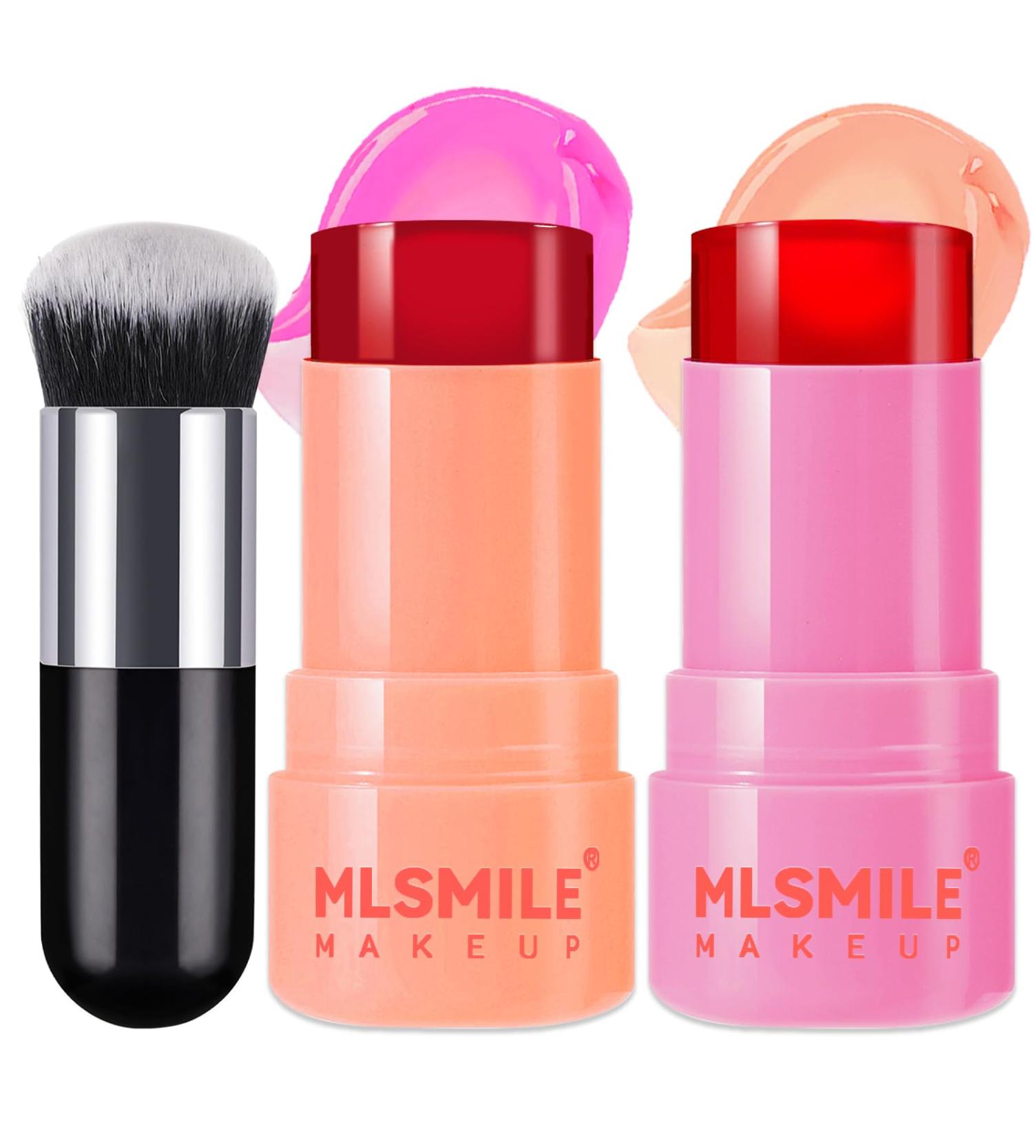 Buy 2PCS Cooling Water Jelly Tint Blush Stick | Moisturizing Natural Cheek & Lip Makeup | Long-lasting Coral & Berry Blusher | International Shipping Available - Buy Online on GoSupps.com